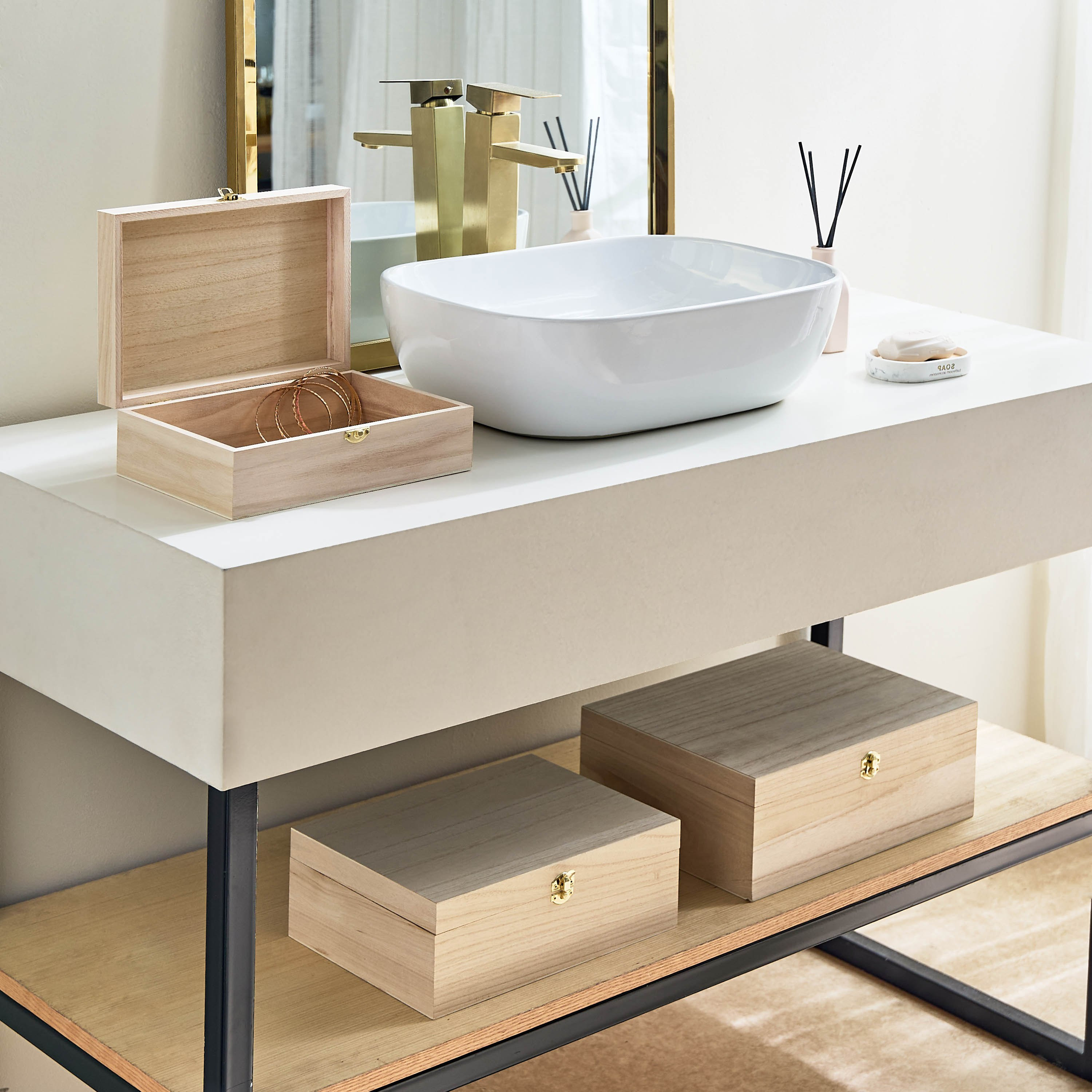 طقم صناديق خشبي 3 قطع من بولونيا-hbxbedroom-bedroomaccessories-bedroomstorage-image-1