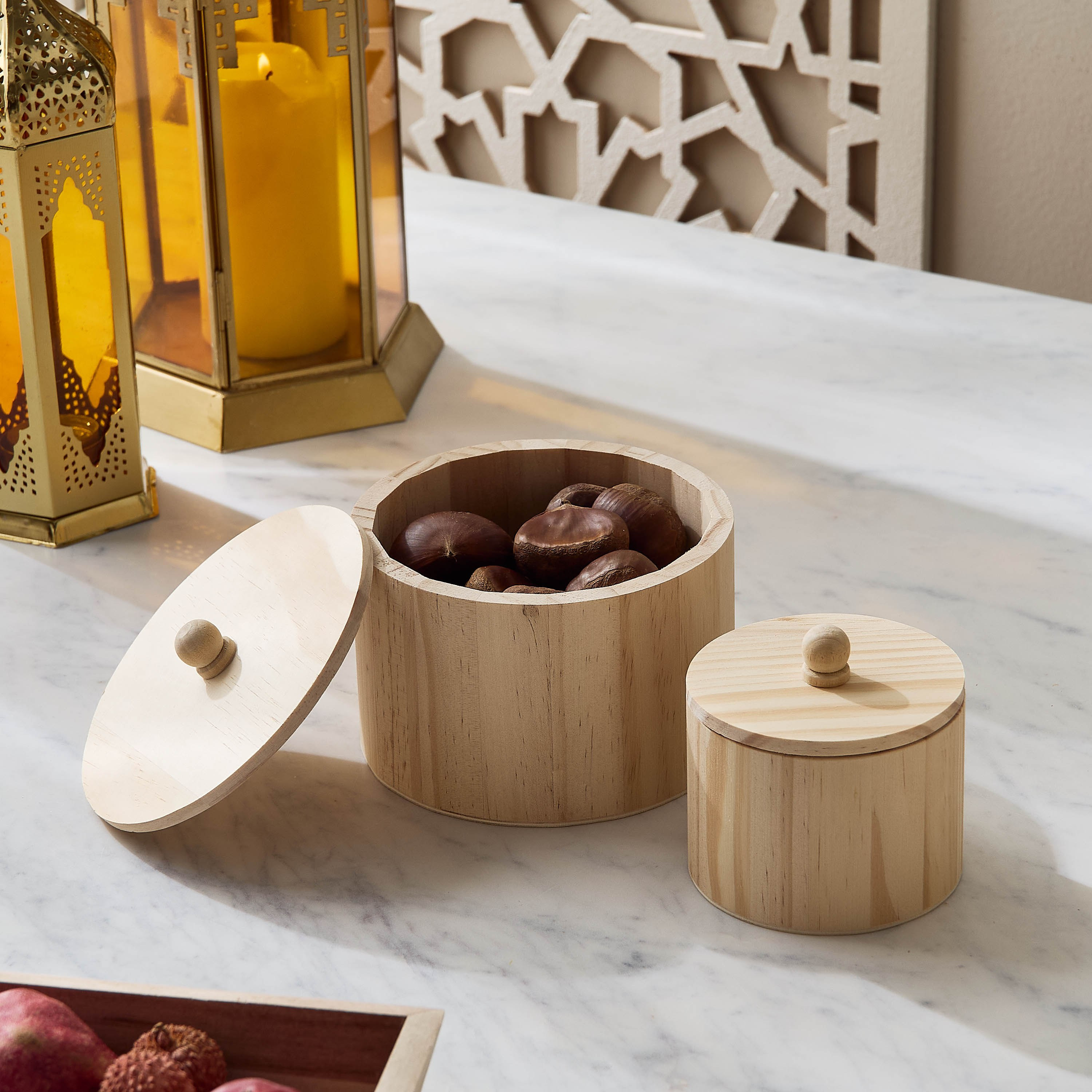 طقم أوعية براميل خشب قطعتين من بولونيا-hbxdecorandfurnishings-tabletop-serveware-image-1