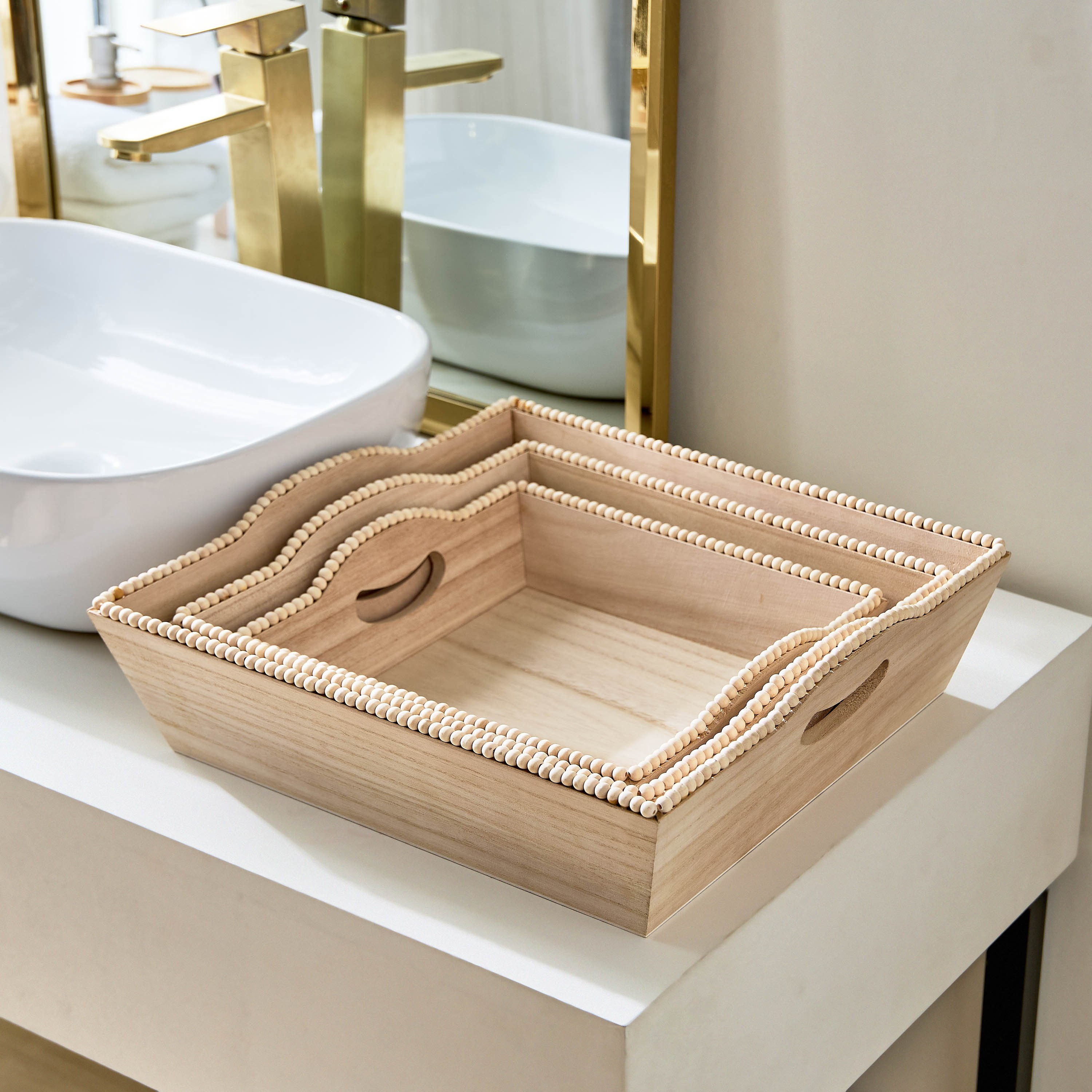 طقم سلال مزين بالخرز 3 قطع من بولونيا-hbxbedroom-bedroomaccessories-bedroomstorage-image-2