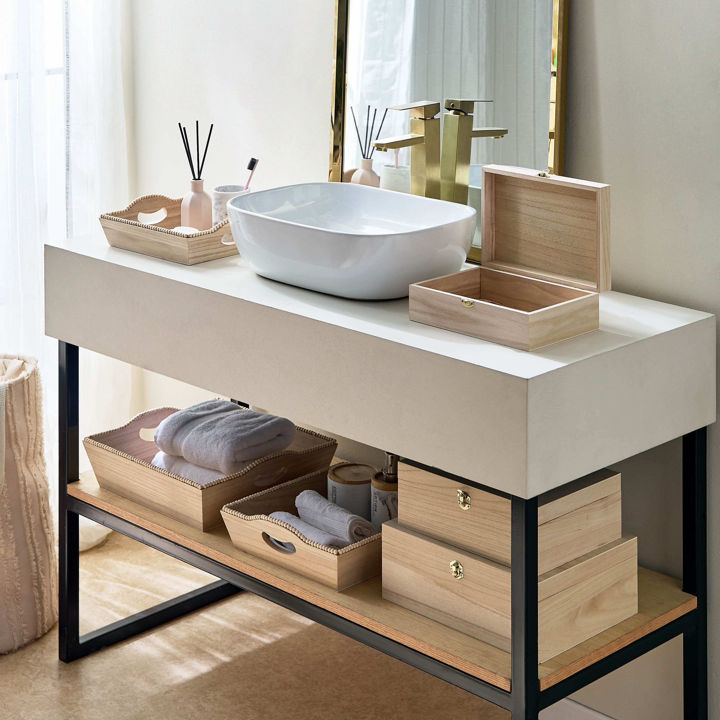 طقم سلال مزين بالخرز 3 قطع من بولونيا-hbxbedroom-bedroomaccessories-bedroomstorage-image-5