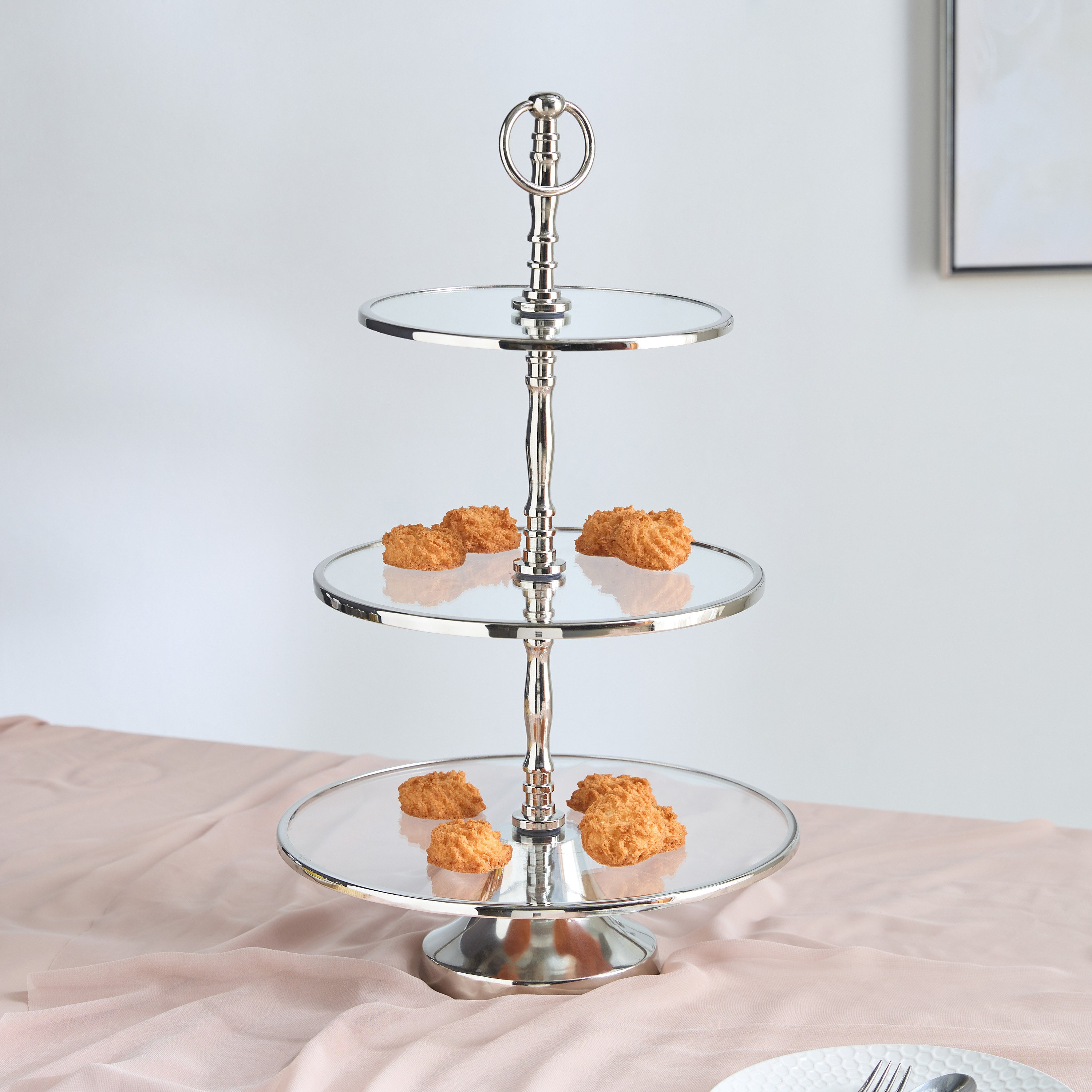 Oriental 3-Tier Cake Stand-hbxdecorandfurnishings-tabletop-serveware-image-1