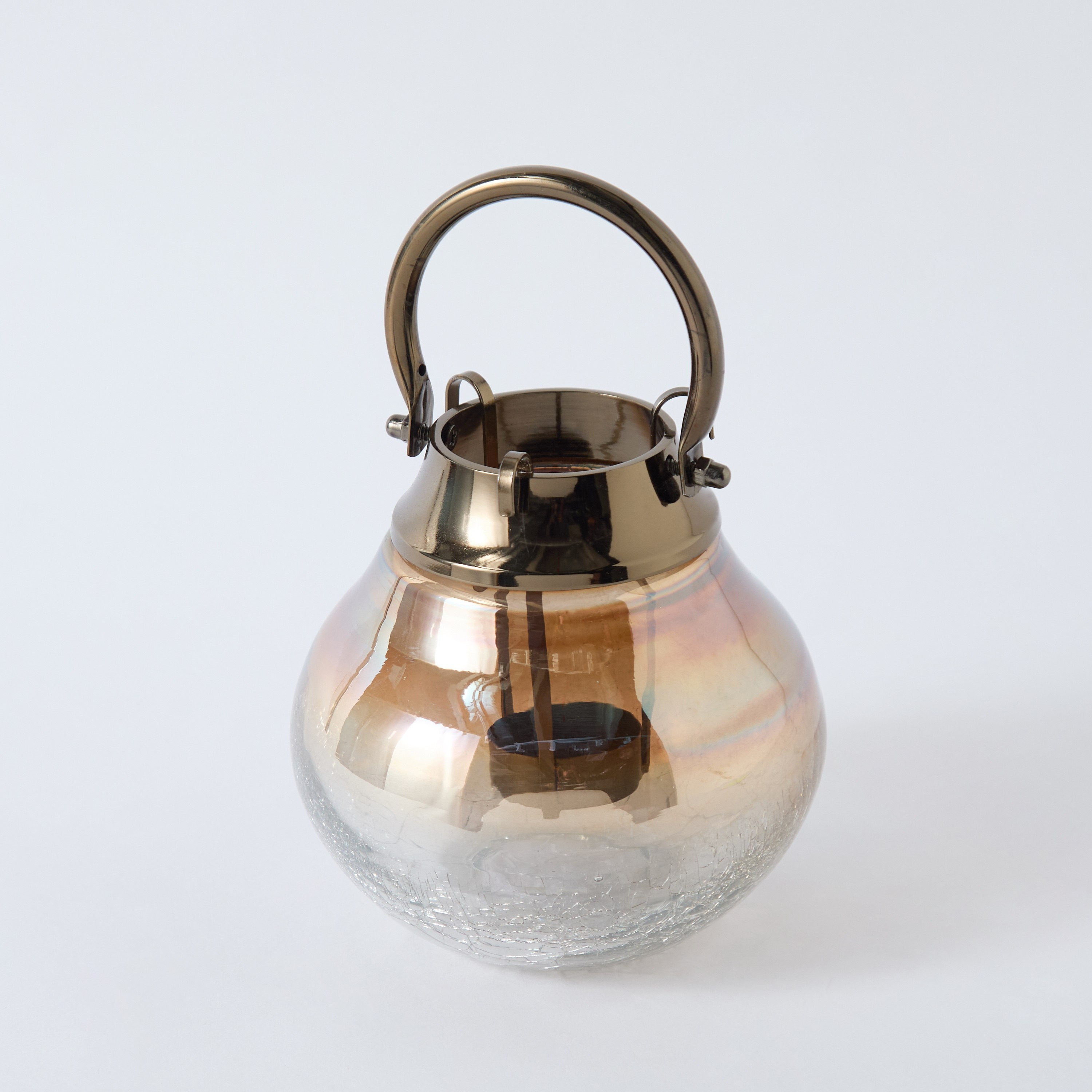 Jebha Half Crackle and Luster Glass Hanging Lantern with Handle - 15x15x15 cm-hbxdecorandfurnishings-homeaccessories-lanterns-image-6