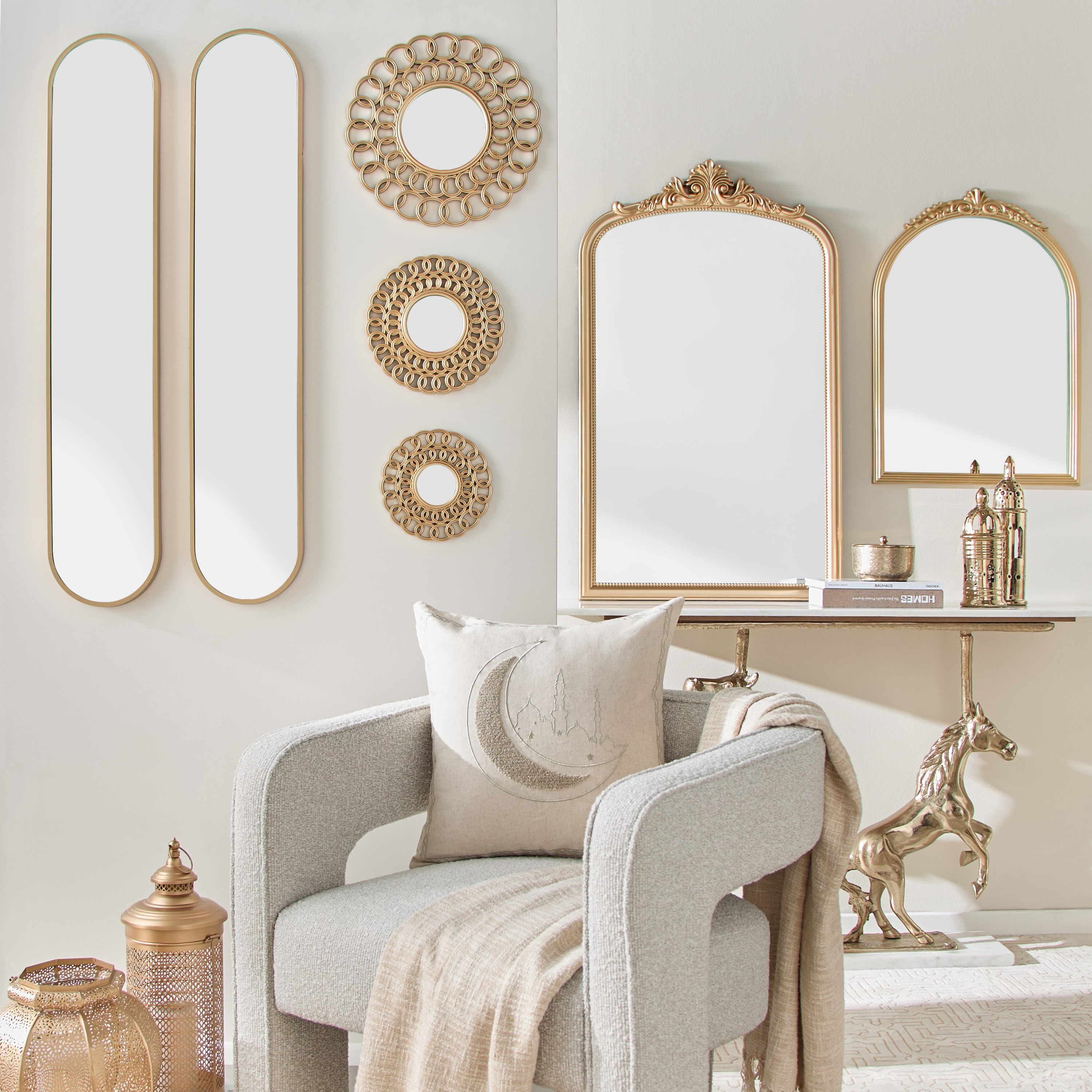 مرآة حائط ديكور من فايز - 50.5x70.5x2.3 سم-PROMO_HB_AE_B1G1_250925-image-4