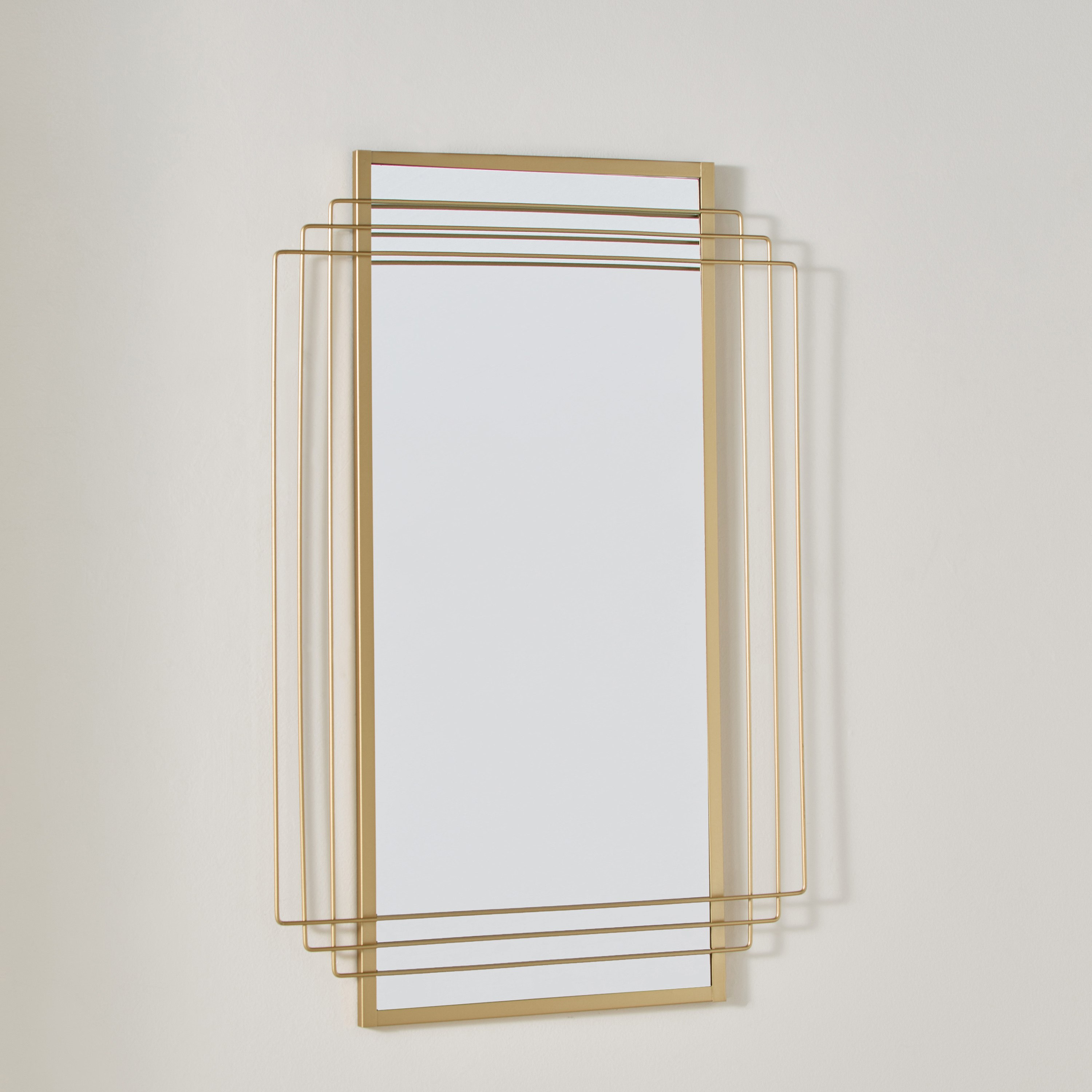 مرآة حائط معدنية مزخرفة من فايز - 60x90x1.8 سم-hbxhomeware-hbxdecorandfurnishings-image-1