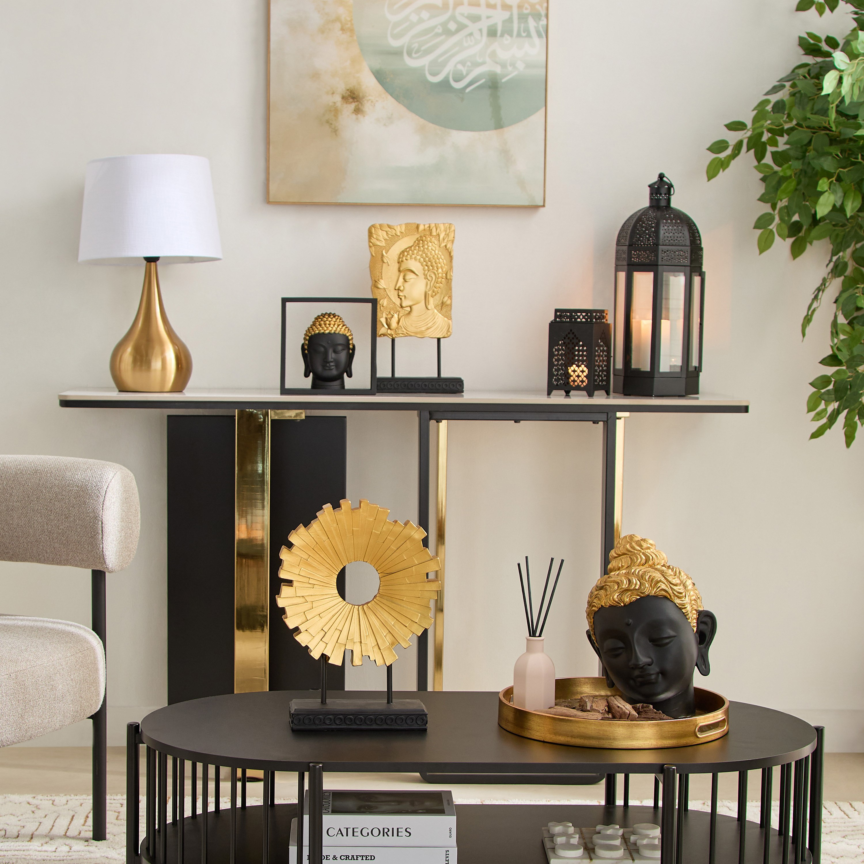 إطار بوذا بولي ريسين من دينما20x6x20 سم-hbxhomeware-homedecor-figurinesandornaments-image-4