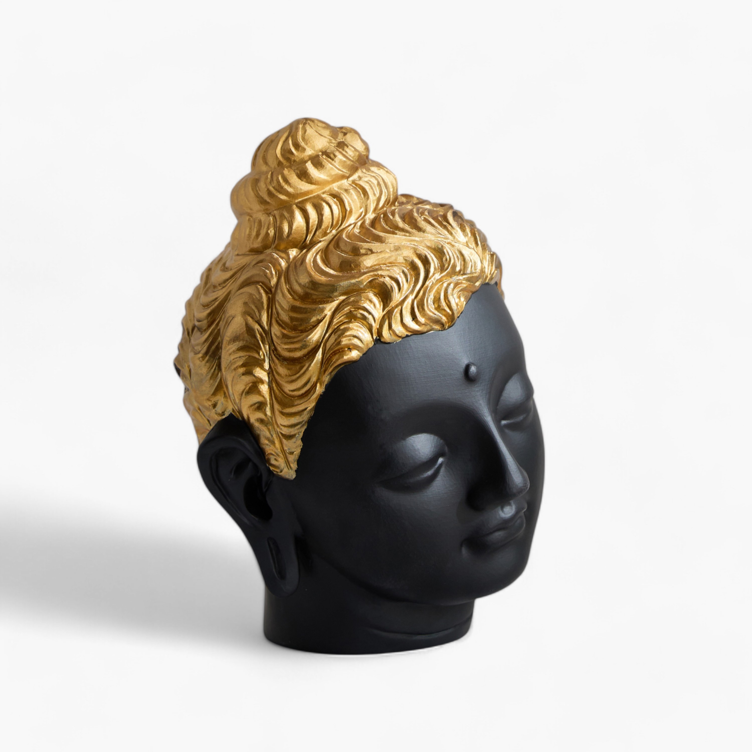 رأس بوذا بوليريسين من دينما - 20.5x19x27.5  سم-hbxhomeware-homedecor-figurinesandornaments-image-5