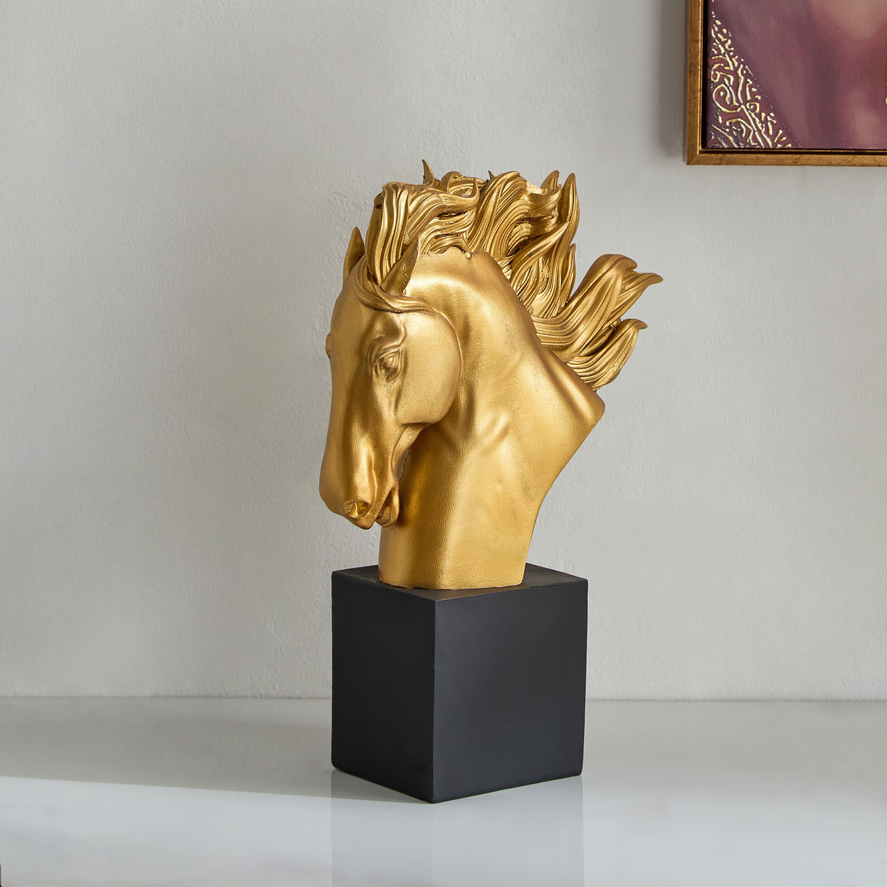 Denma Polyresin Horse Head - 23x9.3x33 cm-hbxhomeware-homedecor-figurinesandornaments-image-1