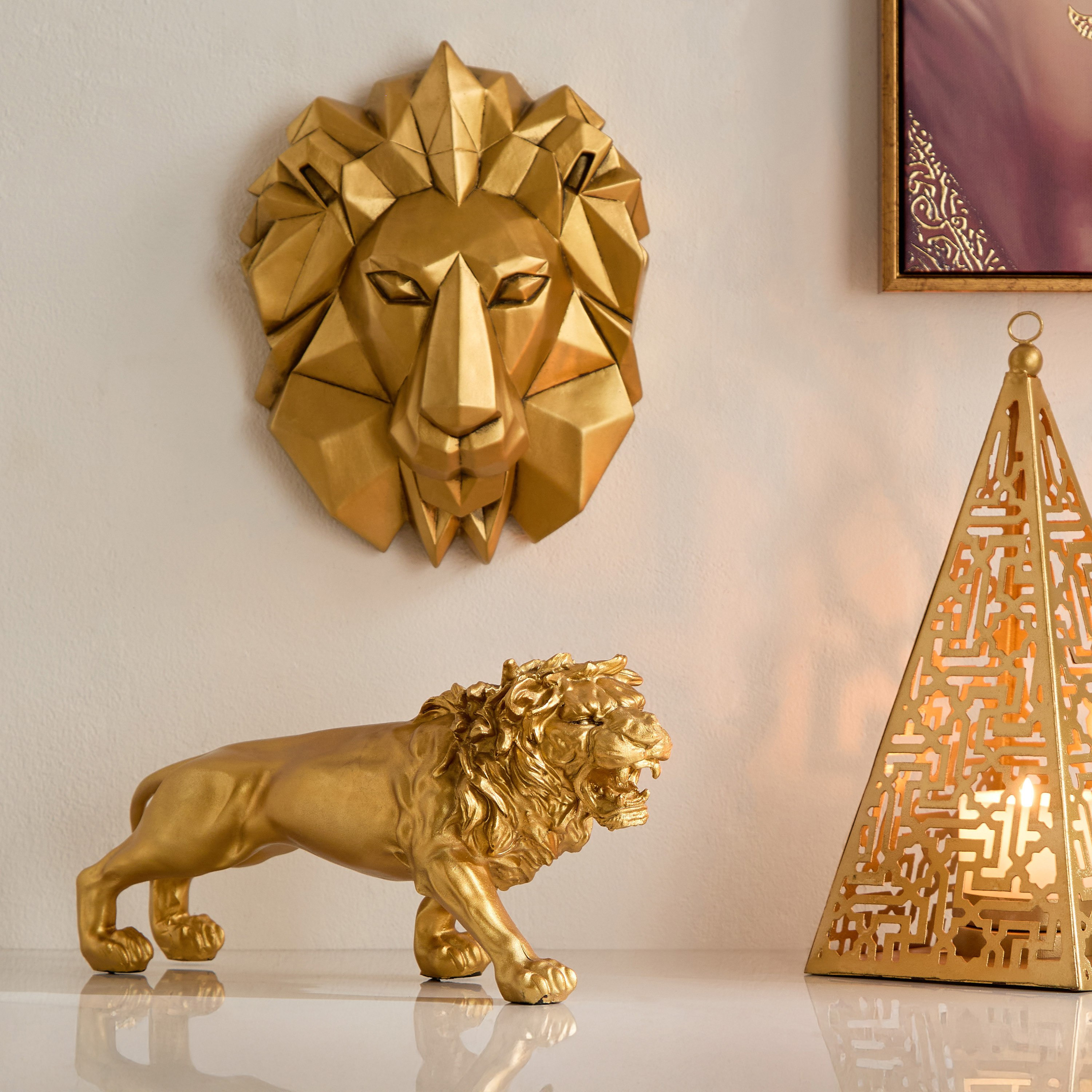 قطعة ديكور وجه أسد بوليريسين من دينما - 19.5x10x24.5 سم-hbxhomeware-homedecor-figurinesandornaments-image-4