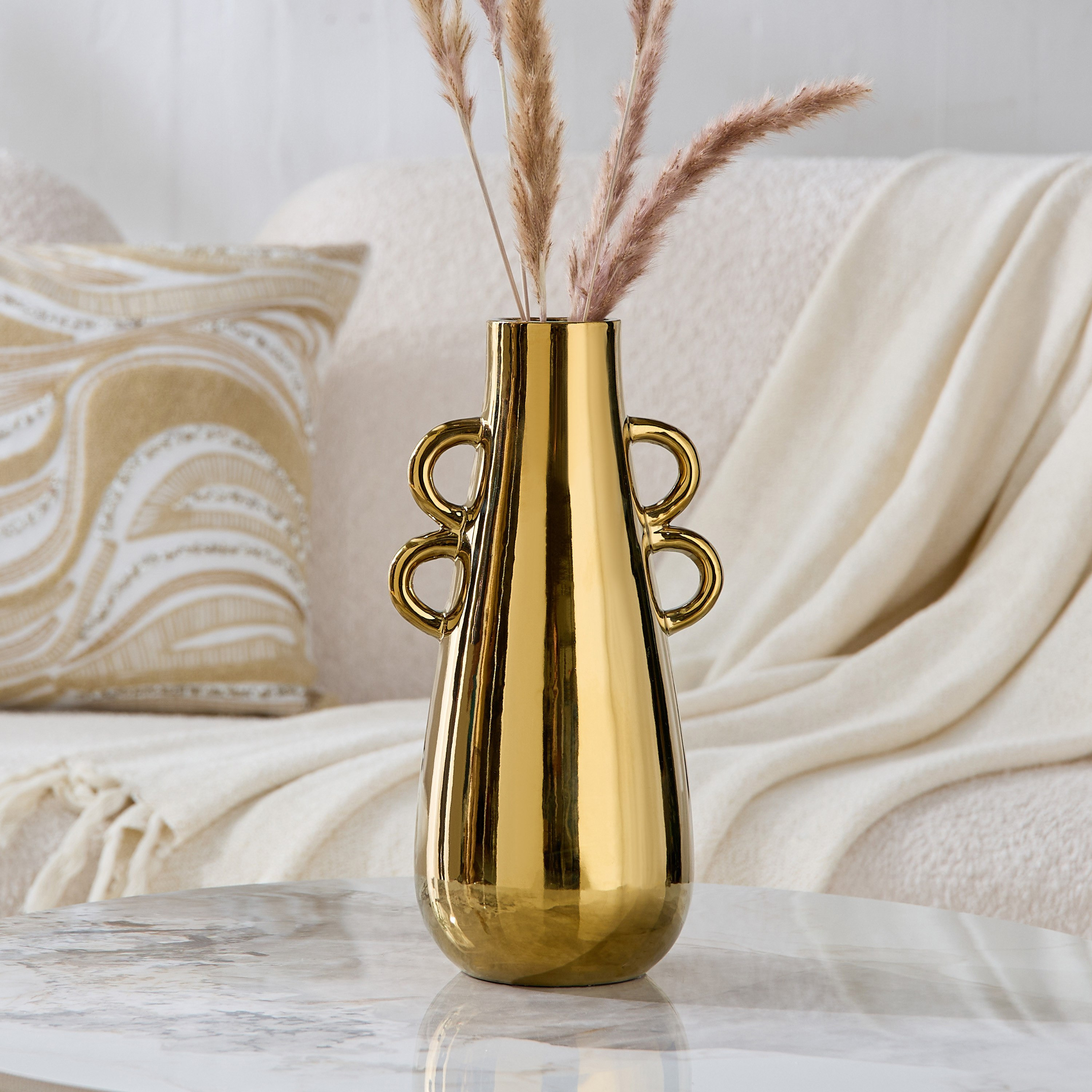 مزهرية سيراميك من تيتاني - 15.5x12x29.5 سم-hbxbedroom-decorandaccessories-vases-image-1