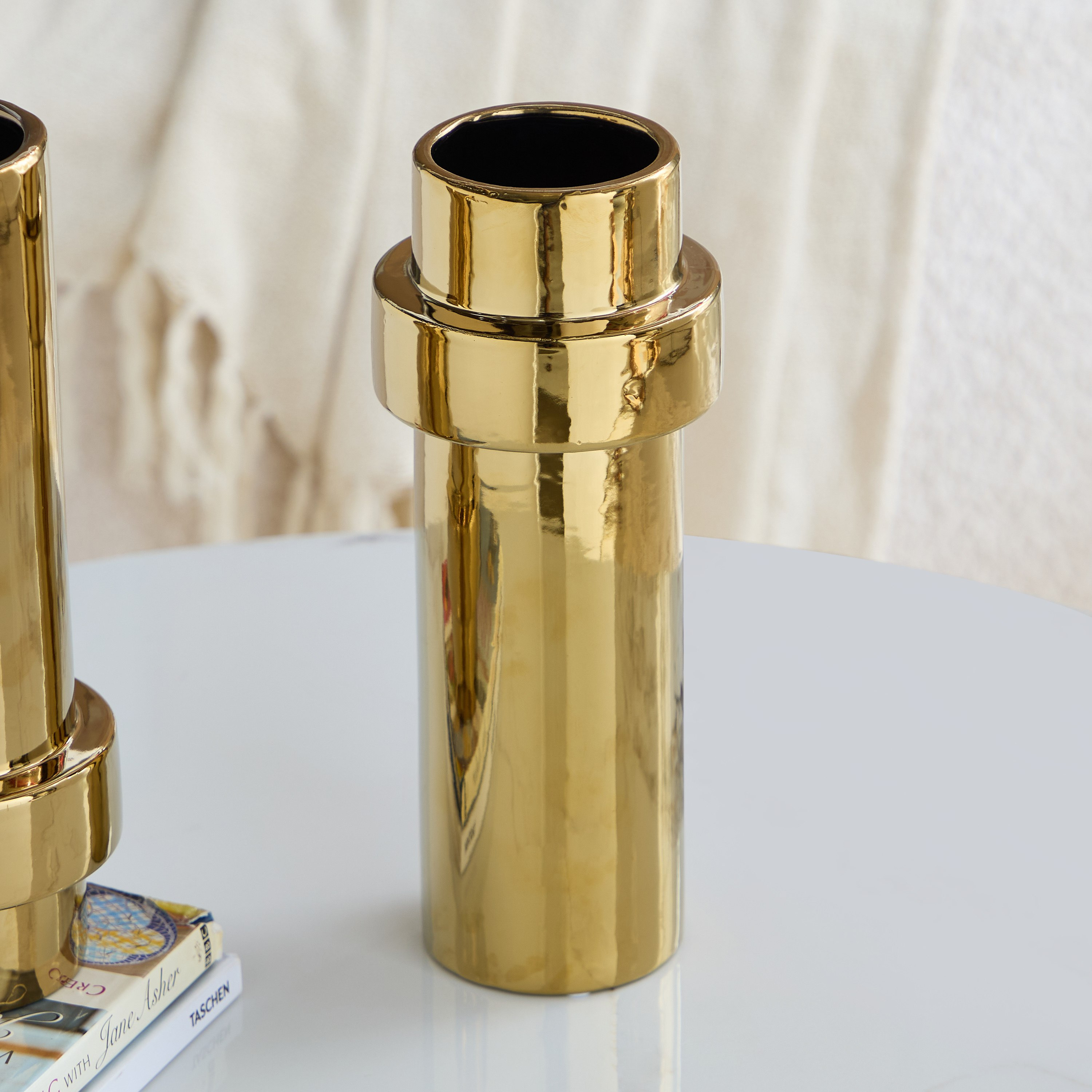 مزهرية سيراميك من تيتاني - 12x12x30 سم-hbxbedroom-decorandaccessories-vases-image-2