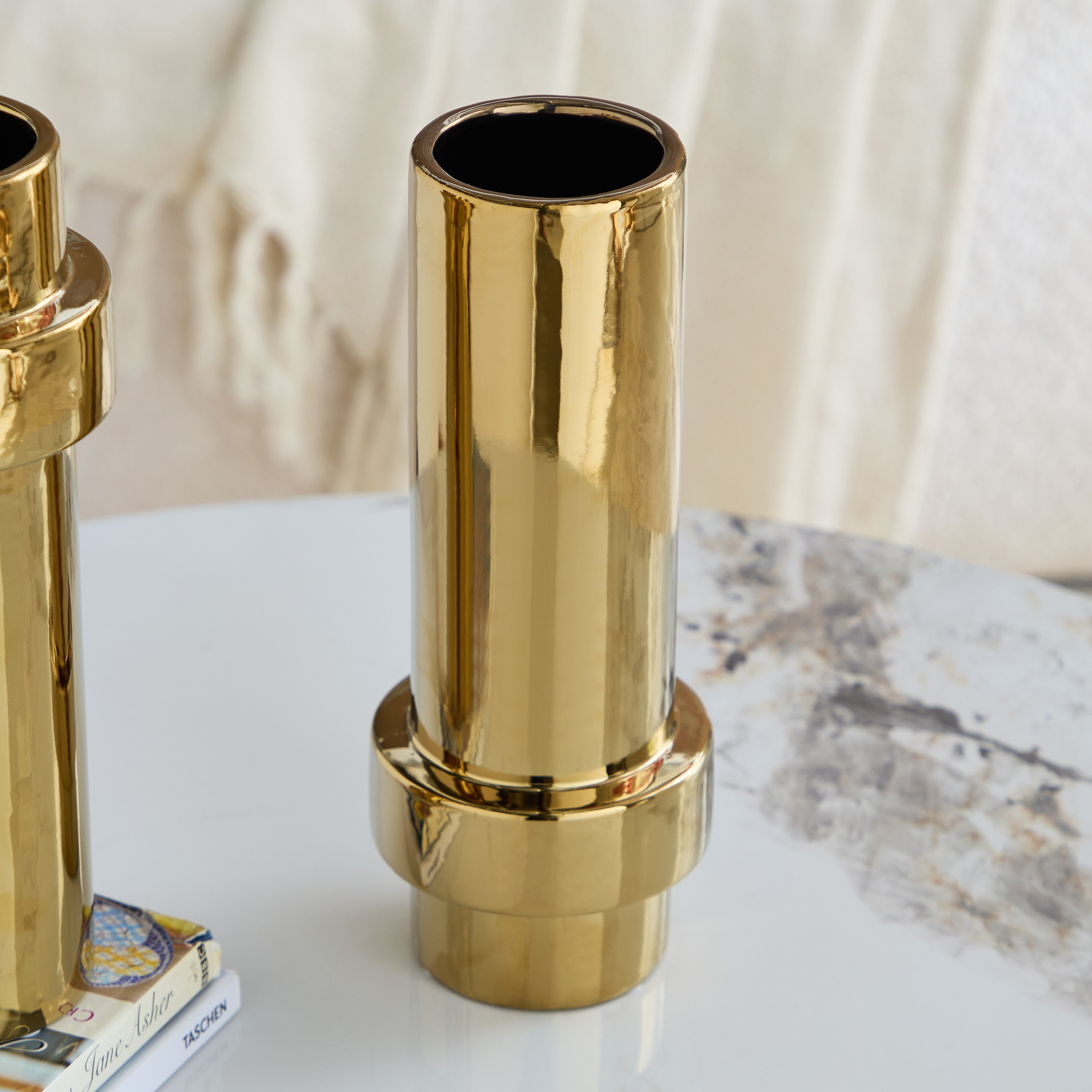 مزهرية سيراميك من تيتاني - 12x12x30 سم-hbxbedroom-decorandaccessories-vases-image-2