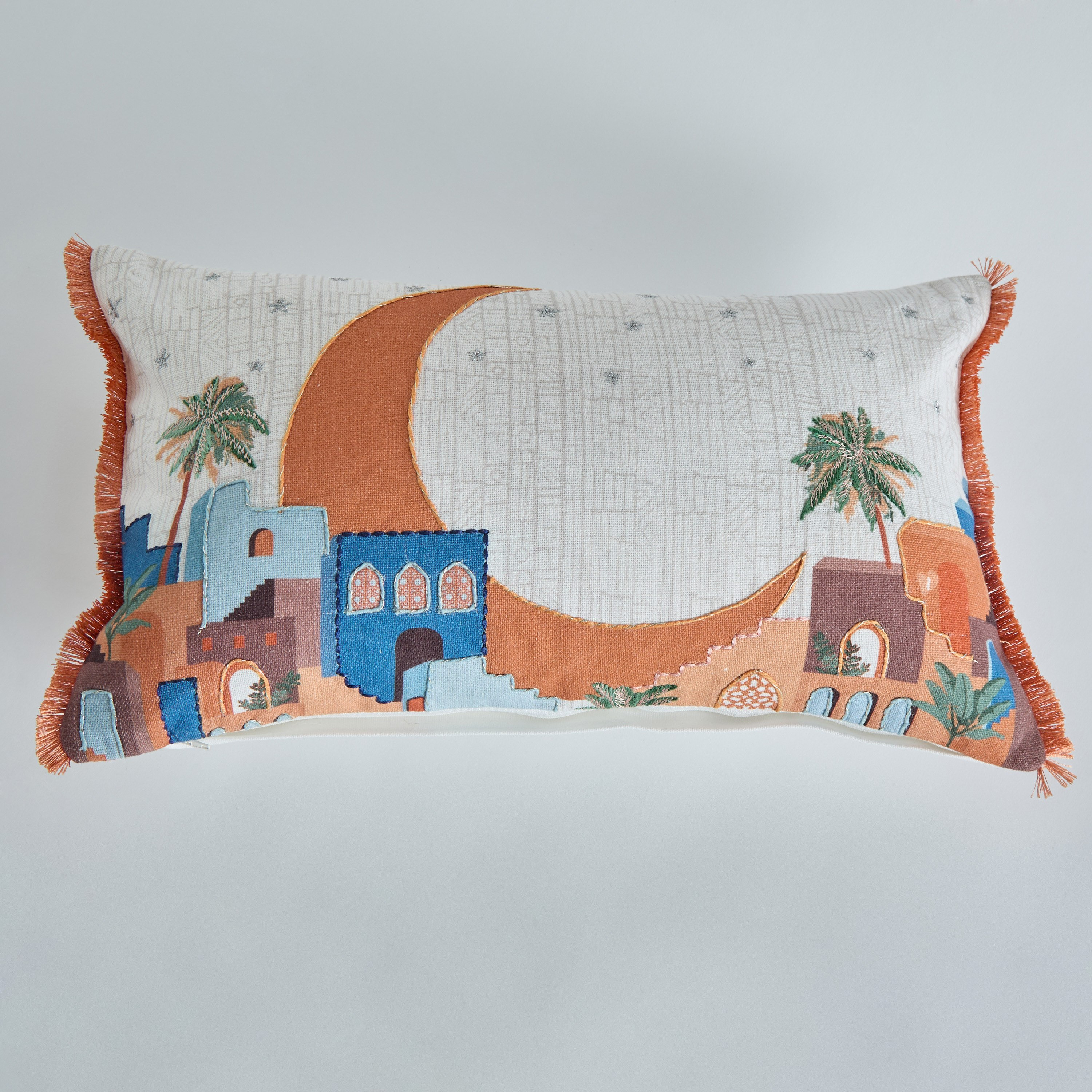 Nomadic Lux Moon Ramadan Kareem Filled Cushion - 30x50 cm-hbxlivingroom-furnishings-cushionsandcovers-filledcushions-image-5