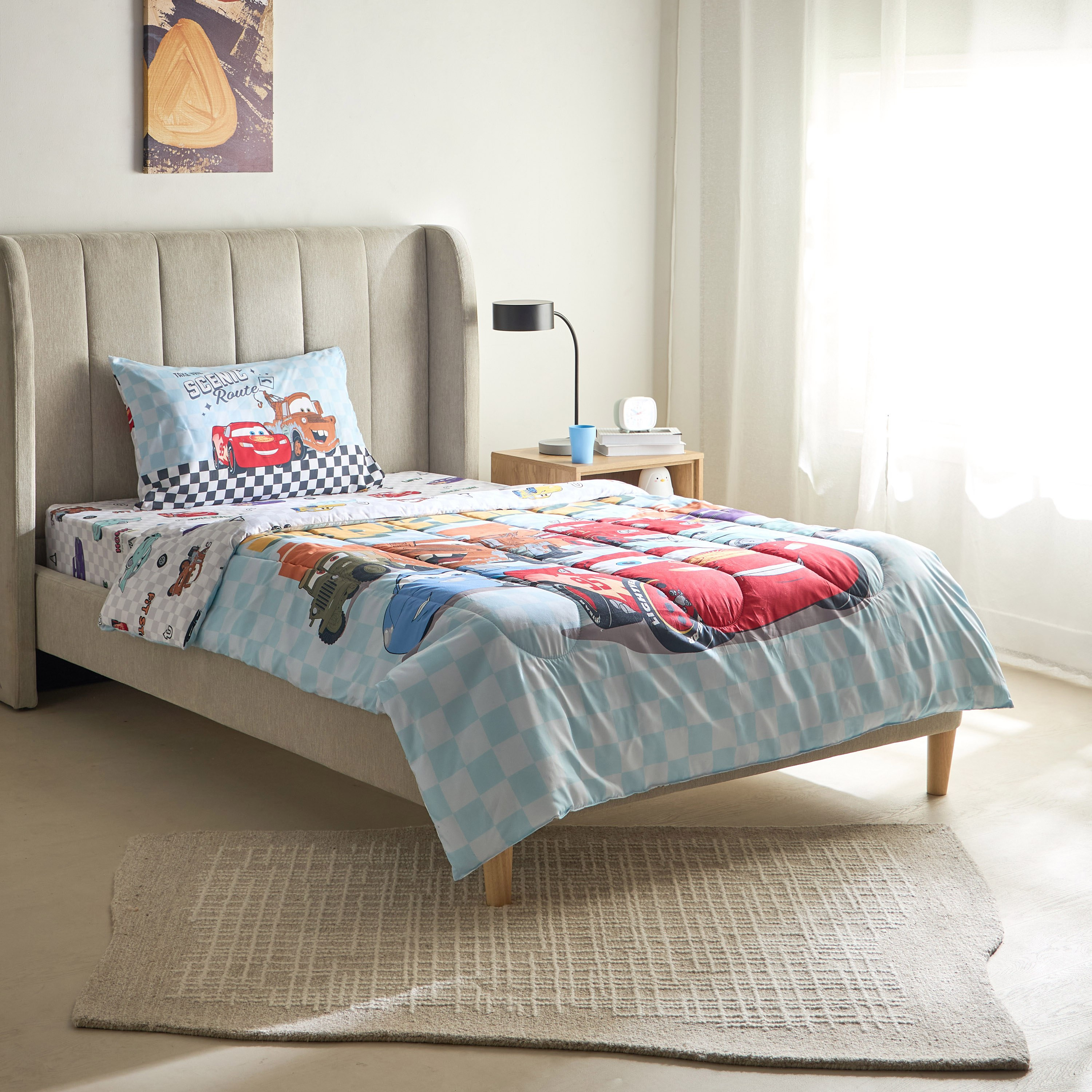 طقم لحاف توين قطعتين بتصميم كارز رادياتير سبرينجز - 160×220 سم-hbxhomeware-hbxbedroom-image-2