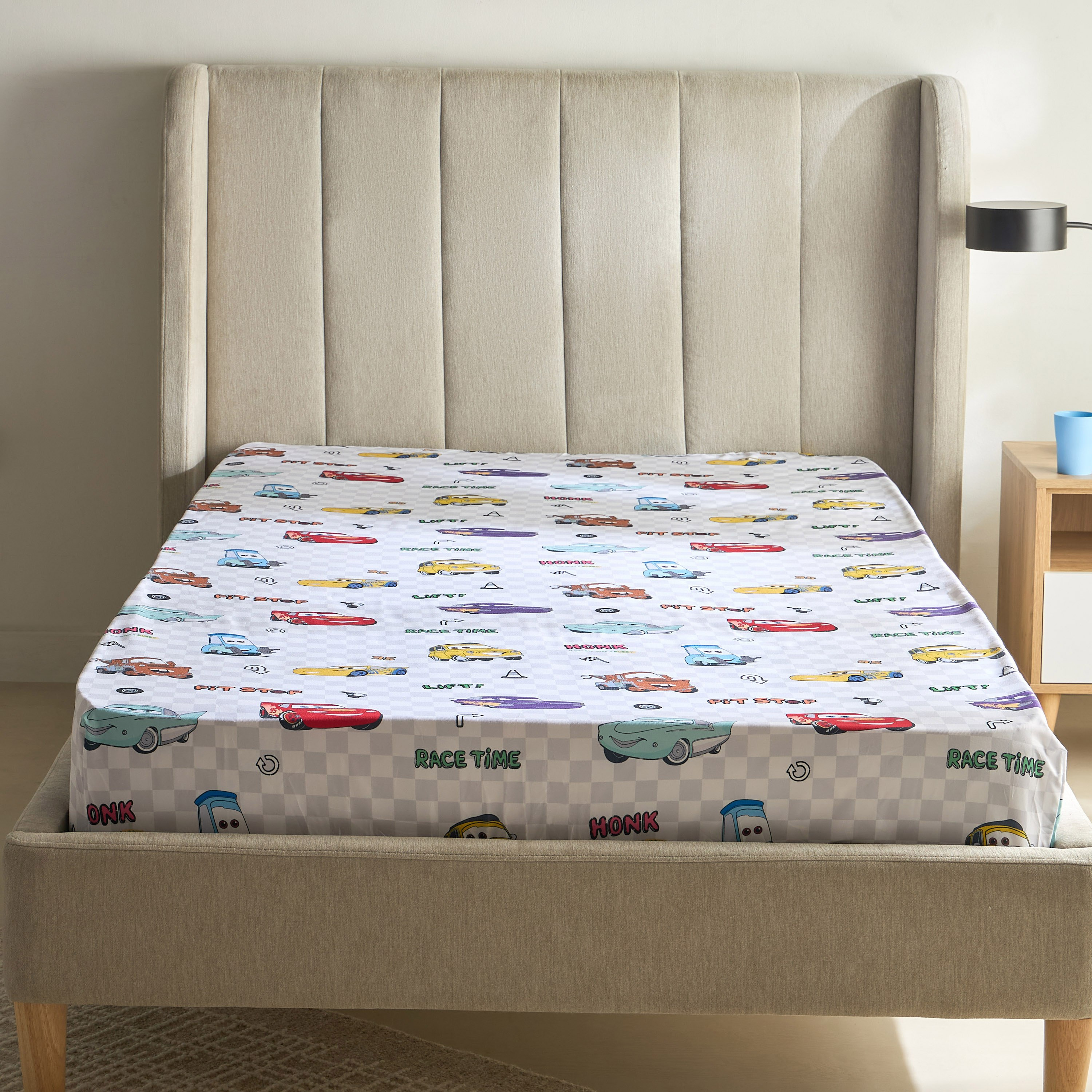 Cars Radiator Springs Twin Fitted Sheet - 120x200+25 cm-hbxhomeware-hbxbedroom-image-3