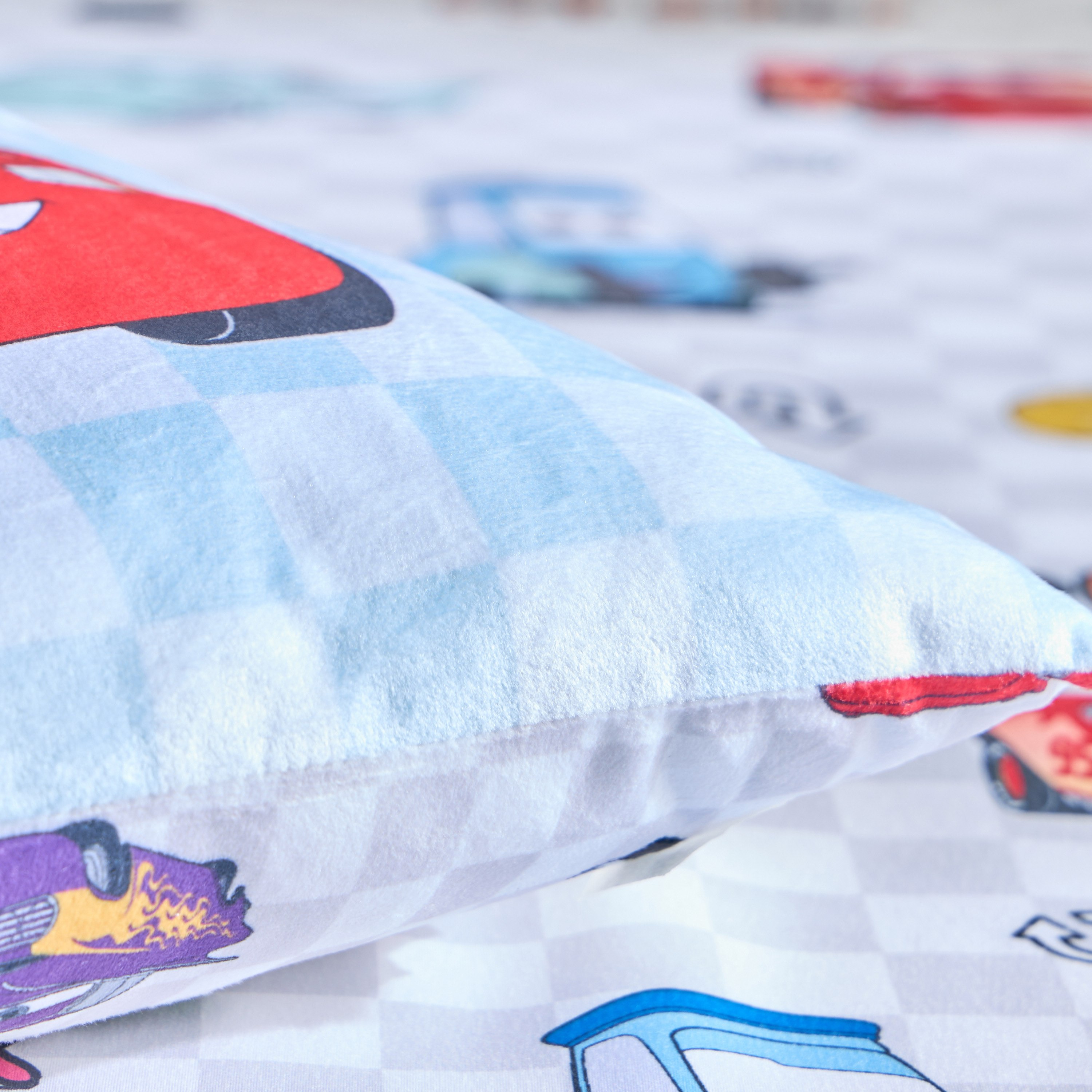 Cars Race Time Cushion - 40x40 cm-hbxhomeware-hbxbedroom-image-5