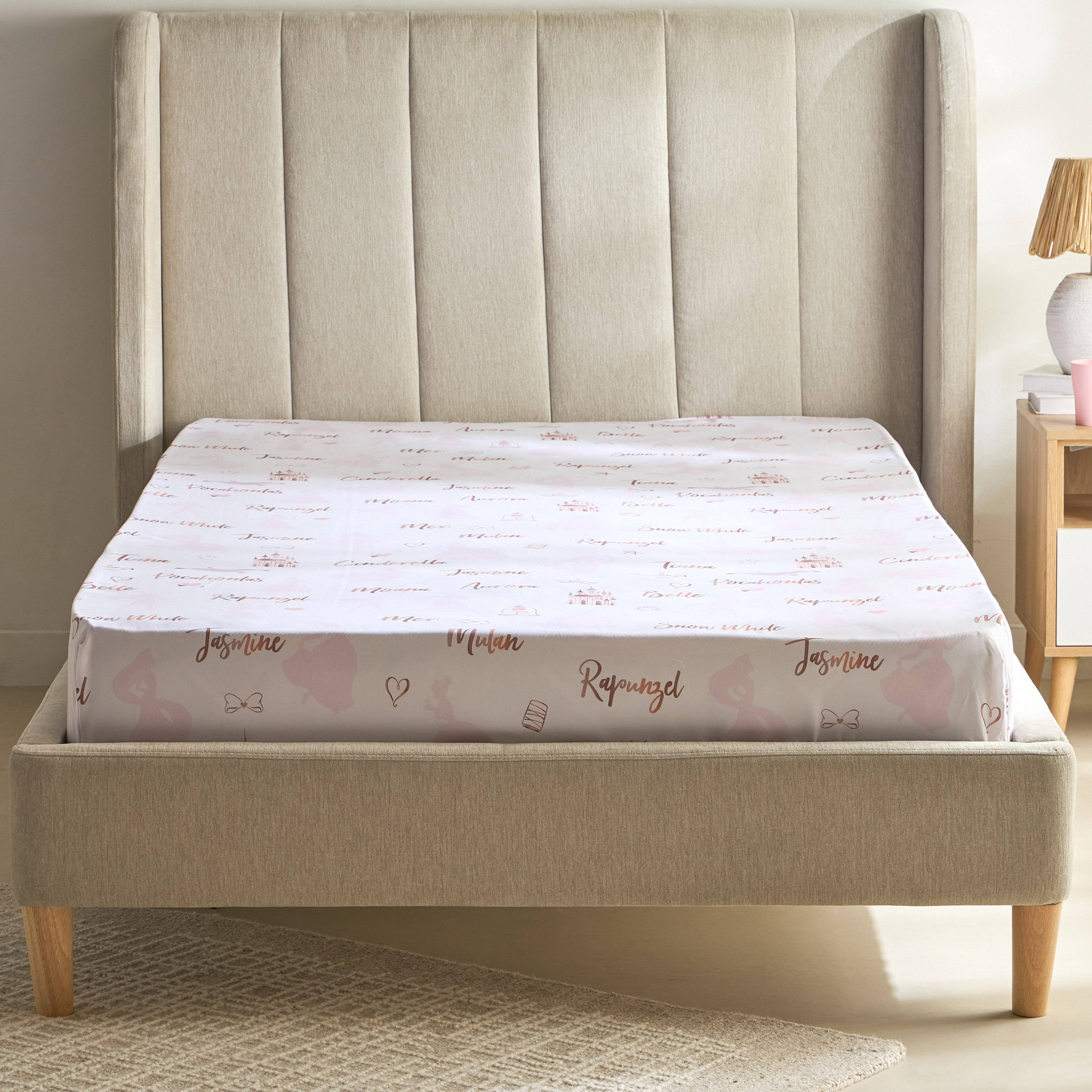 Princess Names Twin Fitted Sheet - 120x200+25 cm-hbxhomeware-hbxbedroom-image-3