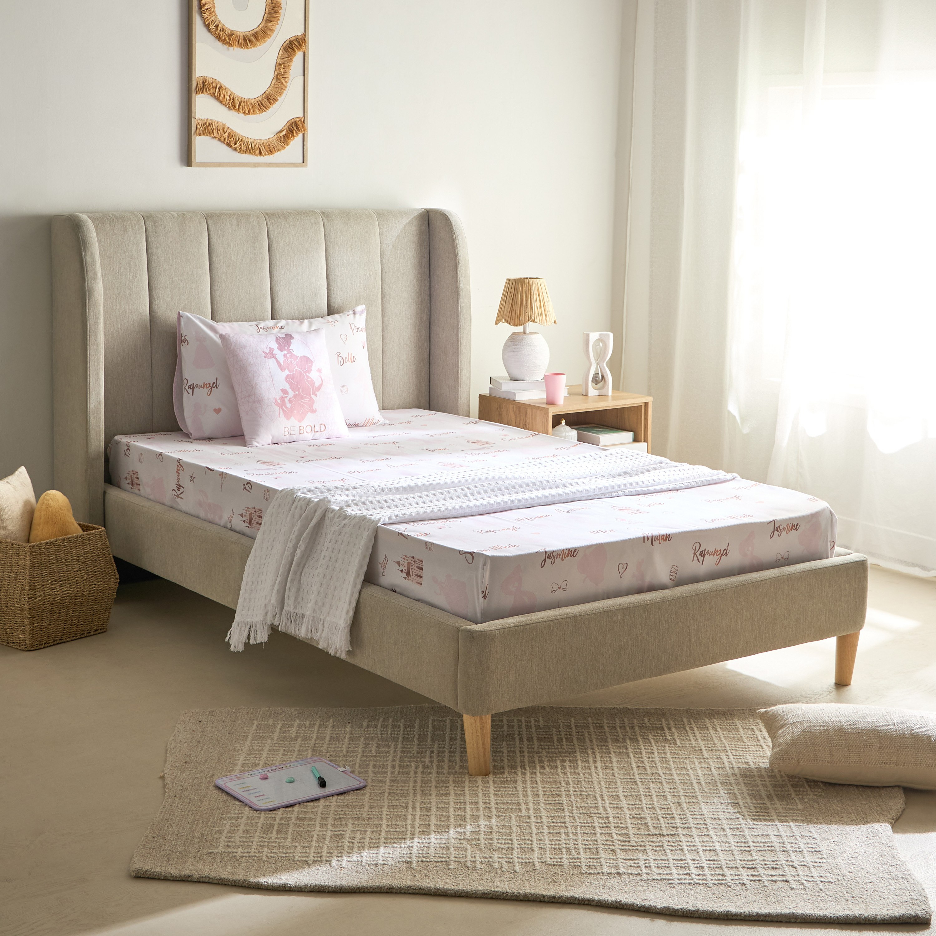 Princess Names Twin Fitted Sheet - 120x200+25 cm-hbxhomeware-hbxbedroom-image-8