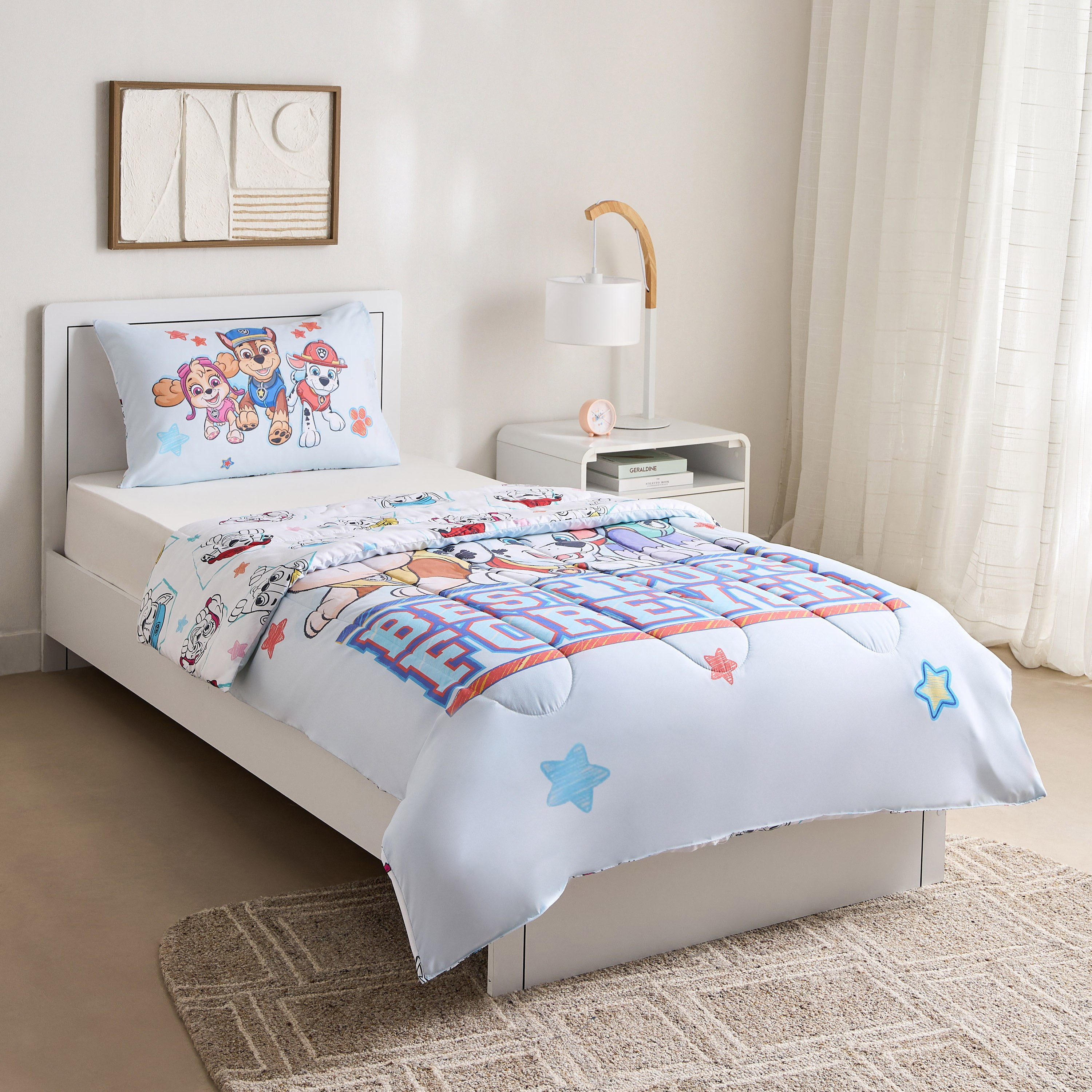 طقم لحاف قطعتين بطبعات باو باترول - 135x220 سم-hbxhomeware-hbxbedroom-image-2