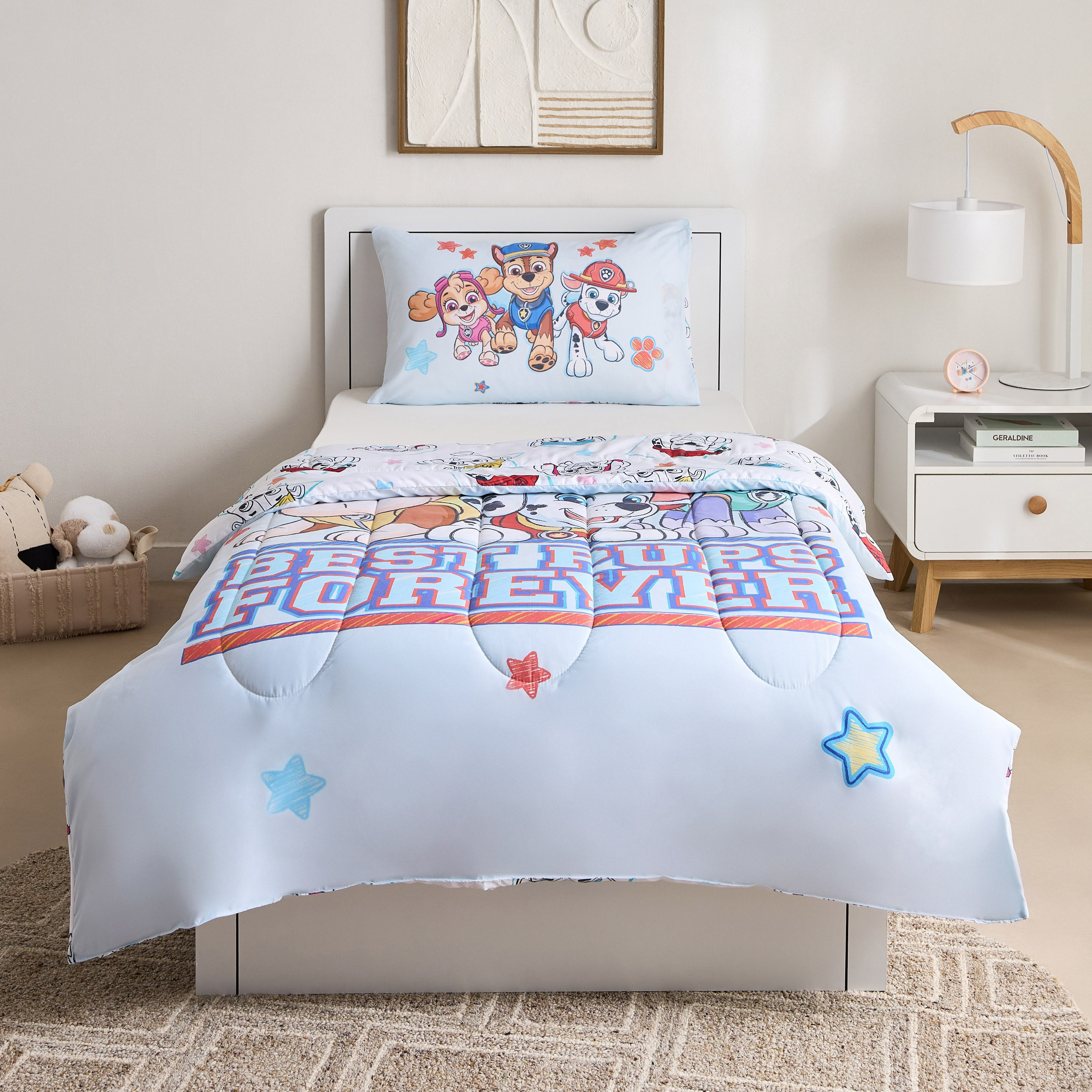 طقم لحاف قطعتين بطبعات باو باترول - 135x220 سم-hbxhomeware-hbxbedroom-image-3