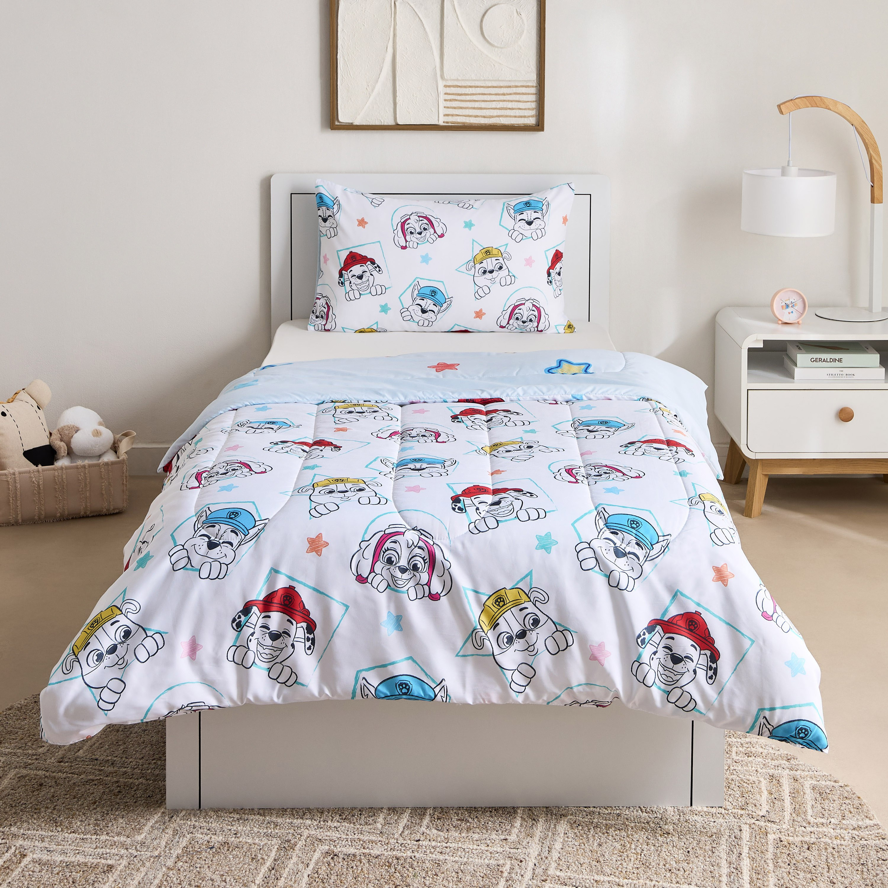طقم لحاف قطعتين بطبعات باو باترول - 135x220 سم-hbxhomeware-hbxbedroom-image-4