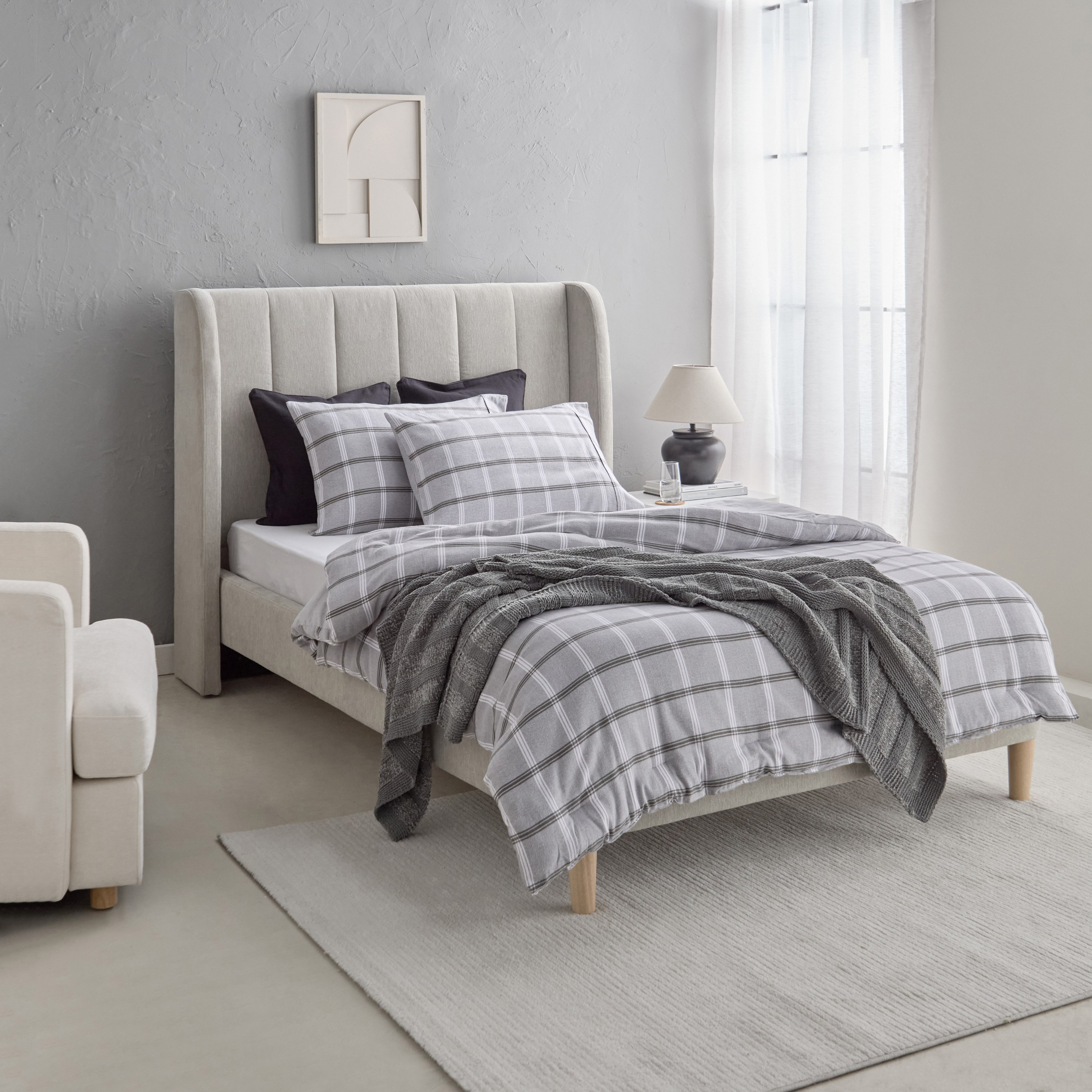 طقم لحاف توين من قطن فلانيل 3 قطع من سناج هاربور - 160×220 سم-hbxhomeware-hbxbedroom-image-8