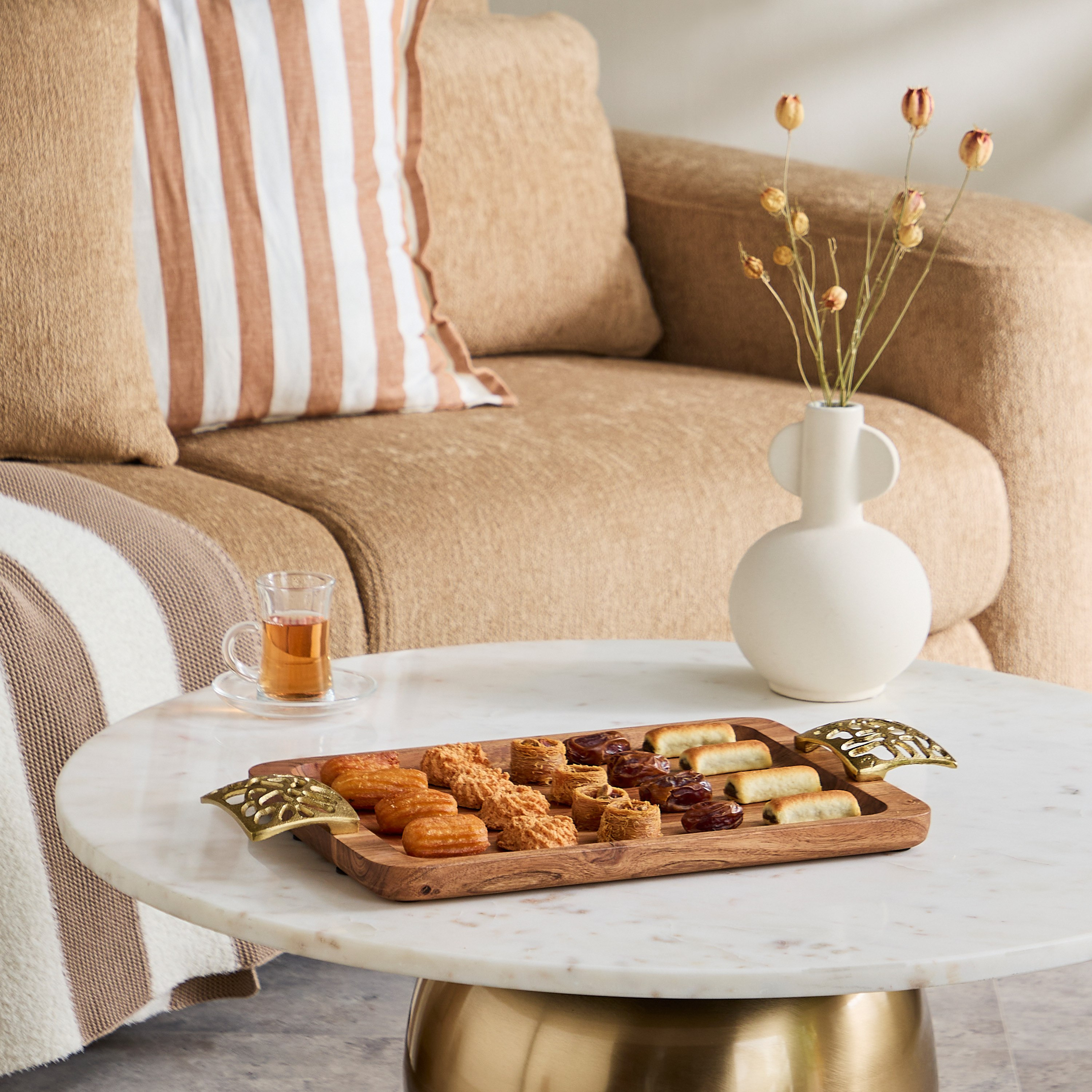صينية خشبية بمقابض ألومنيوم من سما - 49x26x5 سم-hbxhomeware-hbxdiningroom-image-4