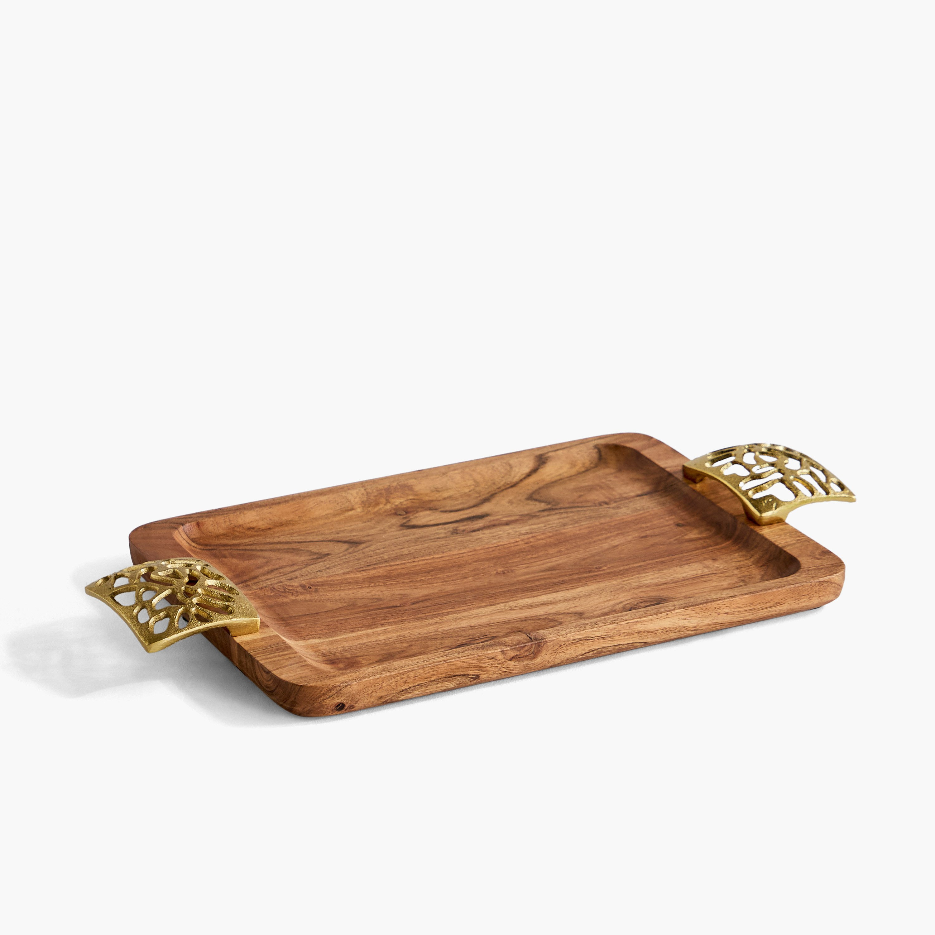صينية خشبية بمقابض ألومنيوم من سما - 49x26x5 سم-hbxhomeware-hbxdiningroom-image-5