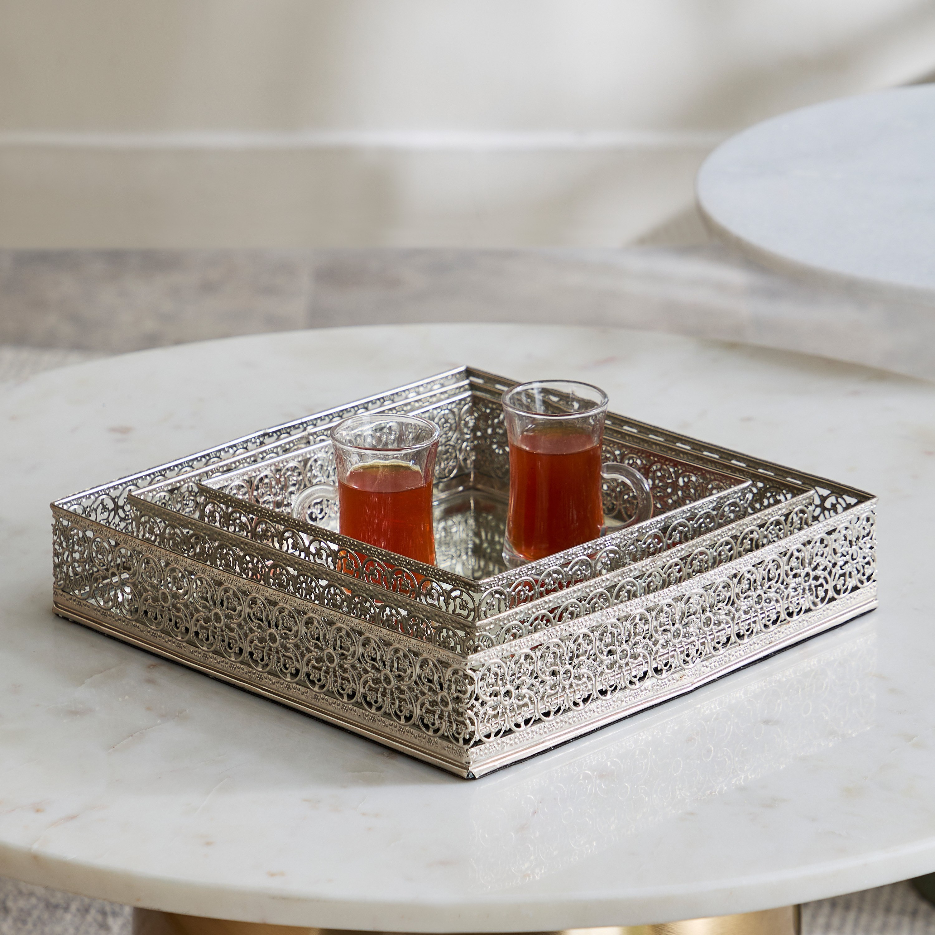 Milo 3-Piece Metal Square Perforated Mirror Tray Set-hbxhomeware-hbxdecorandfurnishings-image-1
