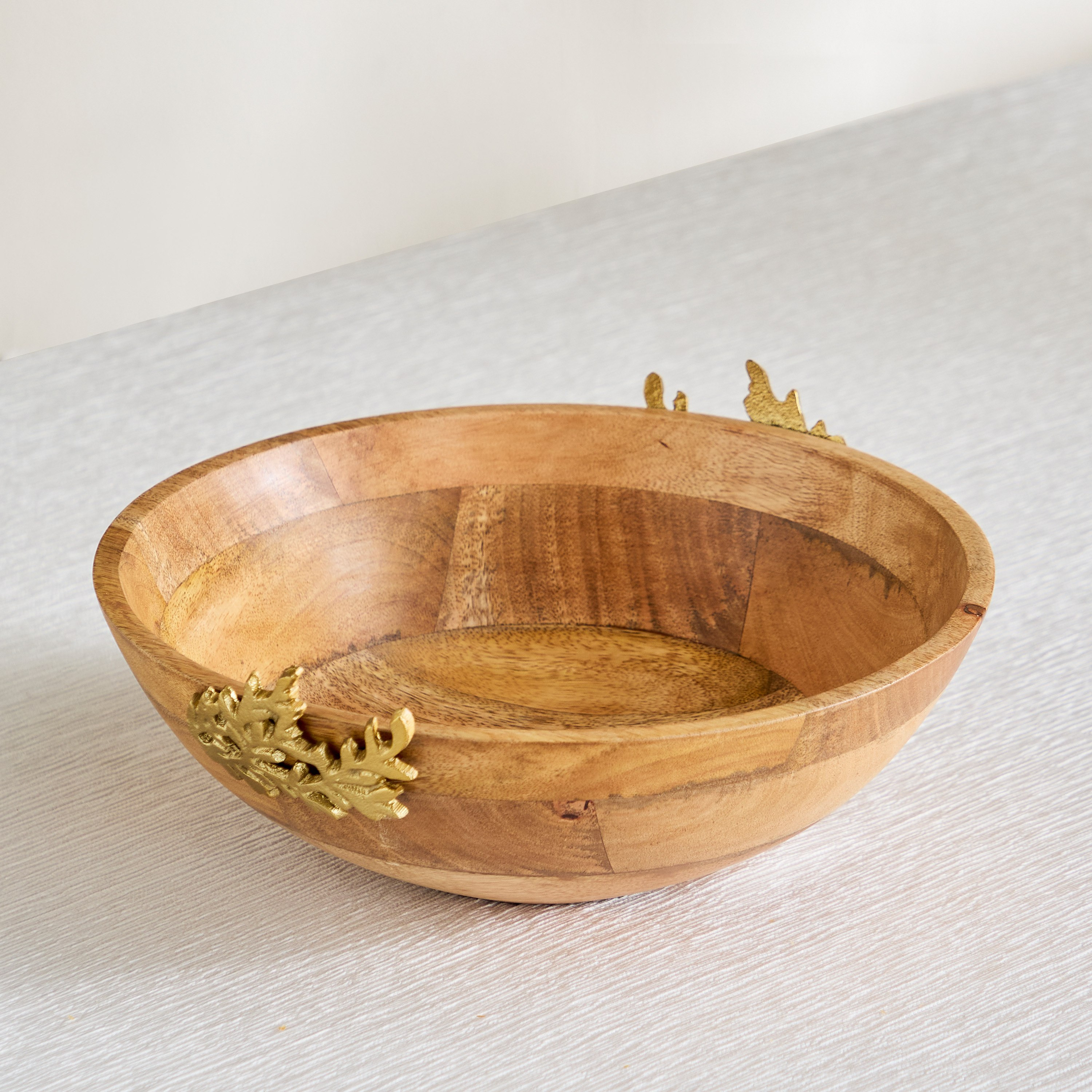 وعاء خشبي مع ورقة سرخس من نورديك - 30x30x12 سم-hbxdecorandfurnishings-homeaccessories-bowls-image-2
