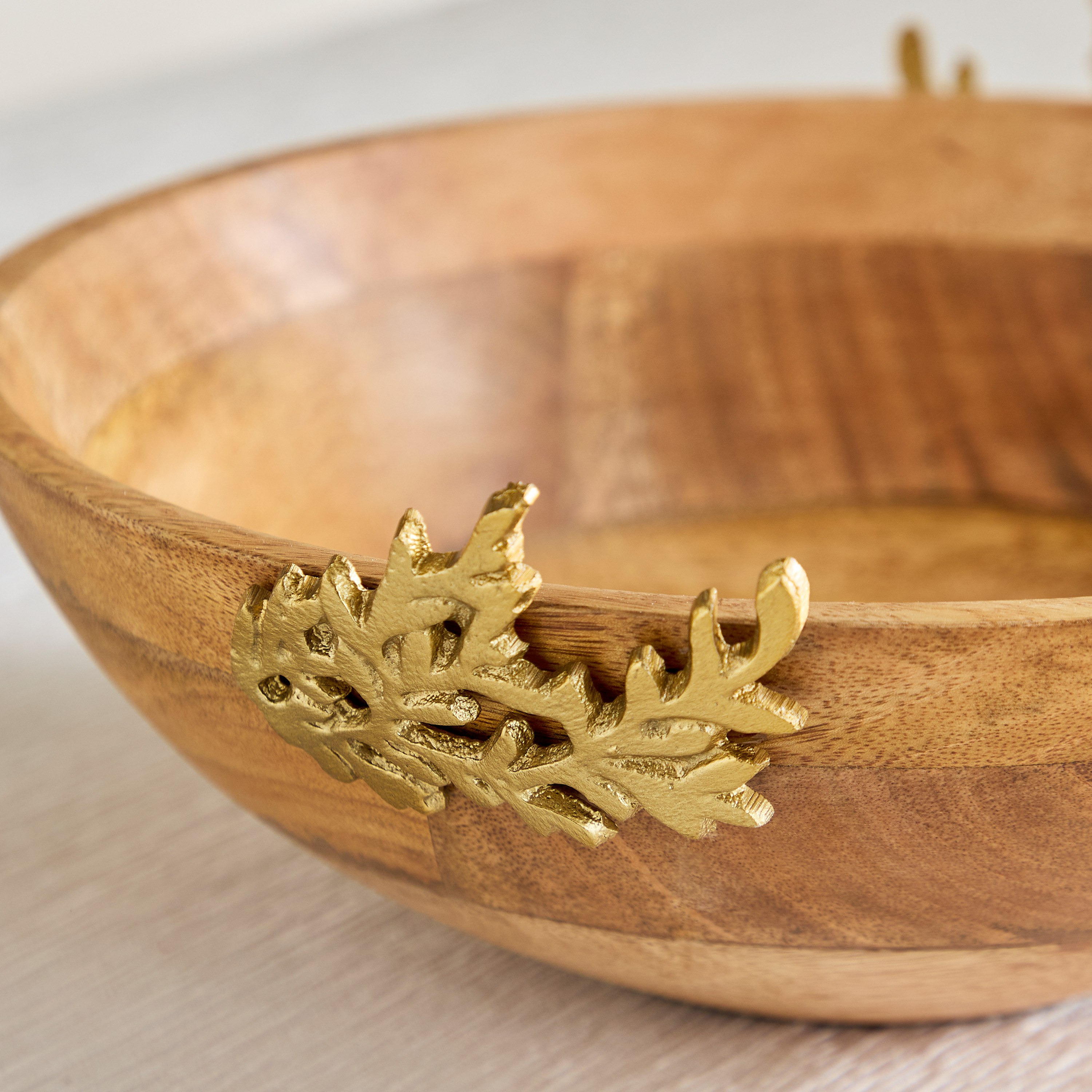وعاء خشبي مع ورقة سرخس من نورديك - 30x30x12 سم-hbxdecorandfurnishings-homeaccessories-bowls-image-3