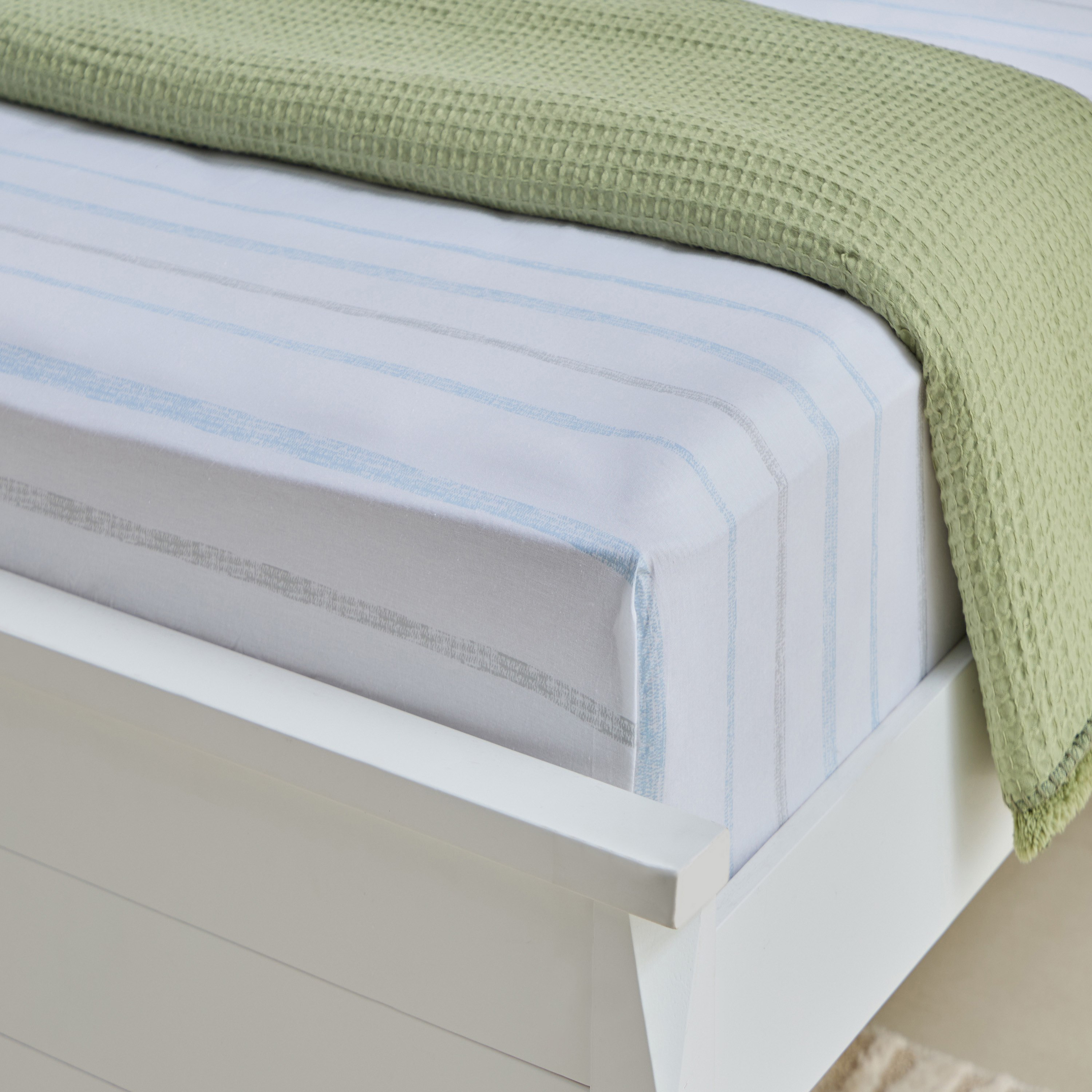 Aurora Jason Printed Cotton King Fitted Sheet - 180x200+33 cm-hbxhomeware-hbxbedroom-image-1