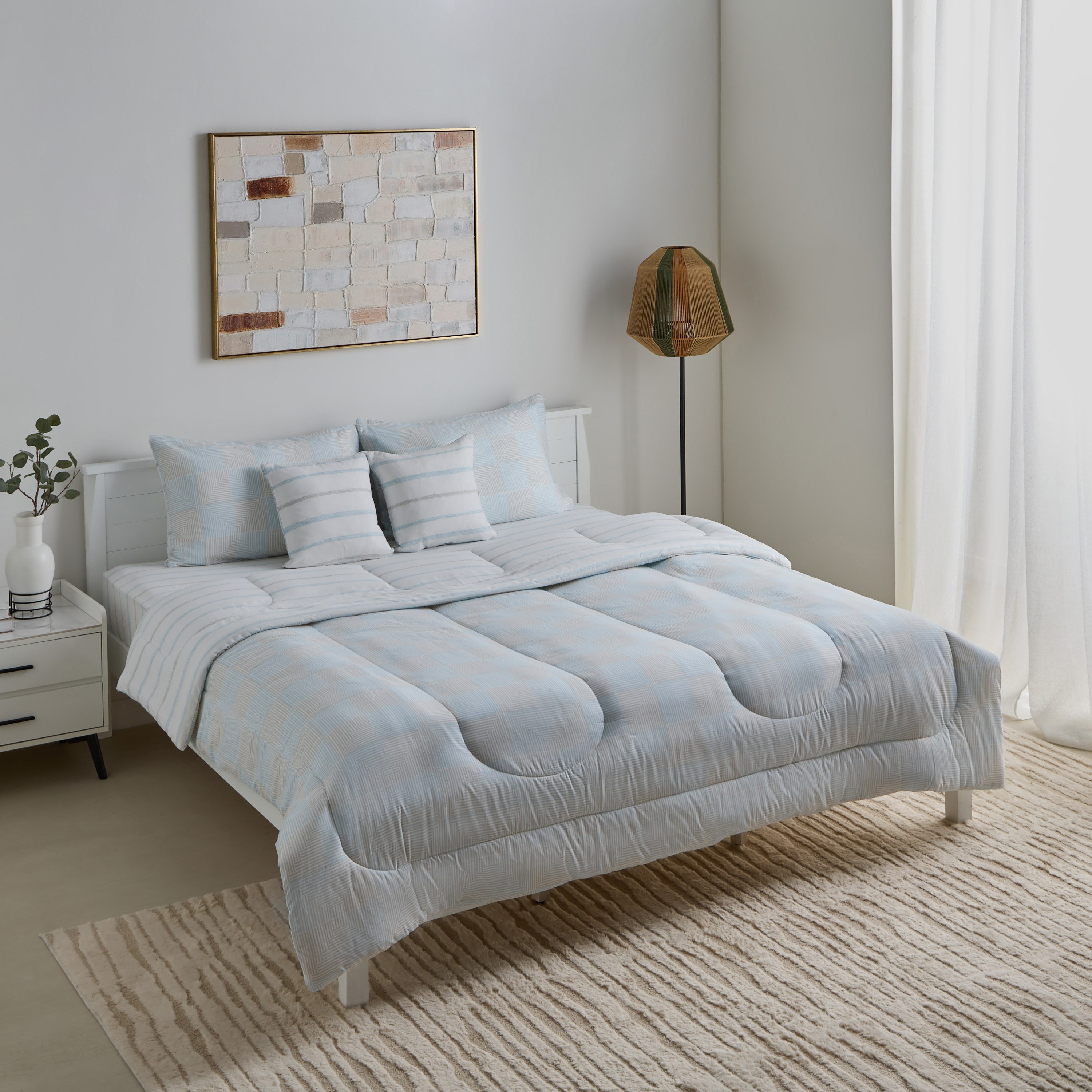 Aurora Jason 5-Piece Printed Cotton Queen Comforter Set - 200x240 cm-hbxhomeware-hbxbedroom-image-2