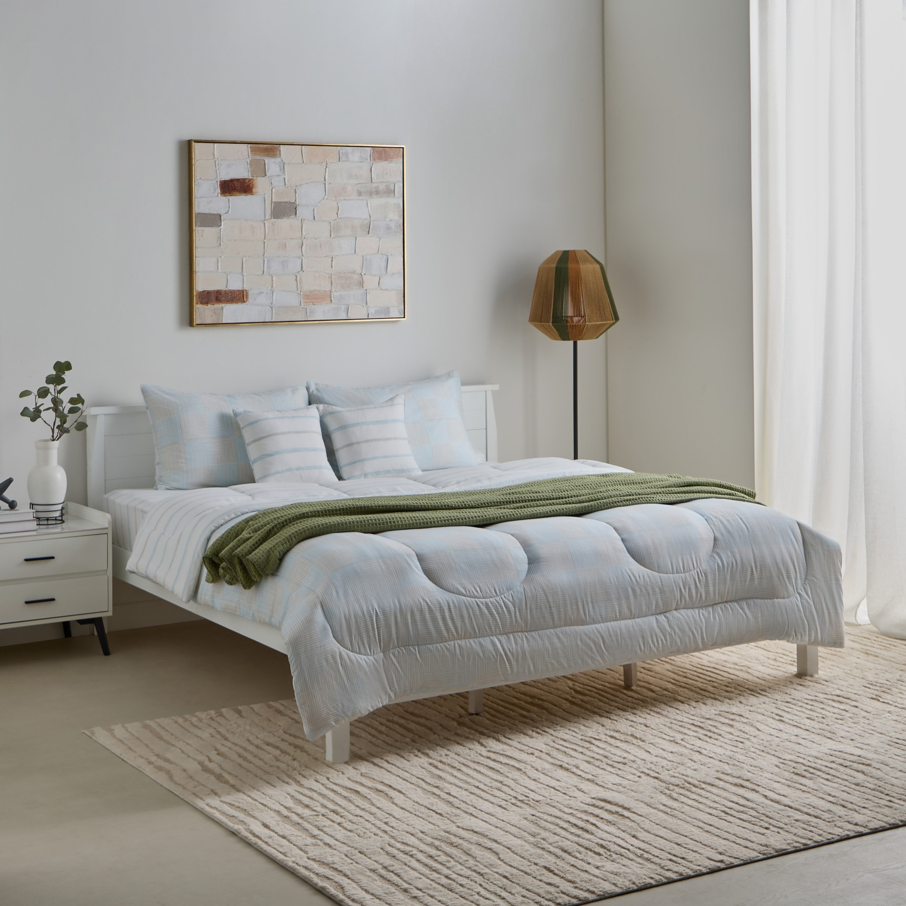 Aurora Jason 5-Piece Printed Cotton Queen Comforter Set - 200x240 cm-hbxhomeware-hbxbedroom-image-9