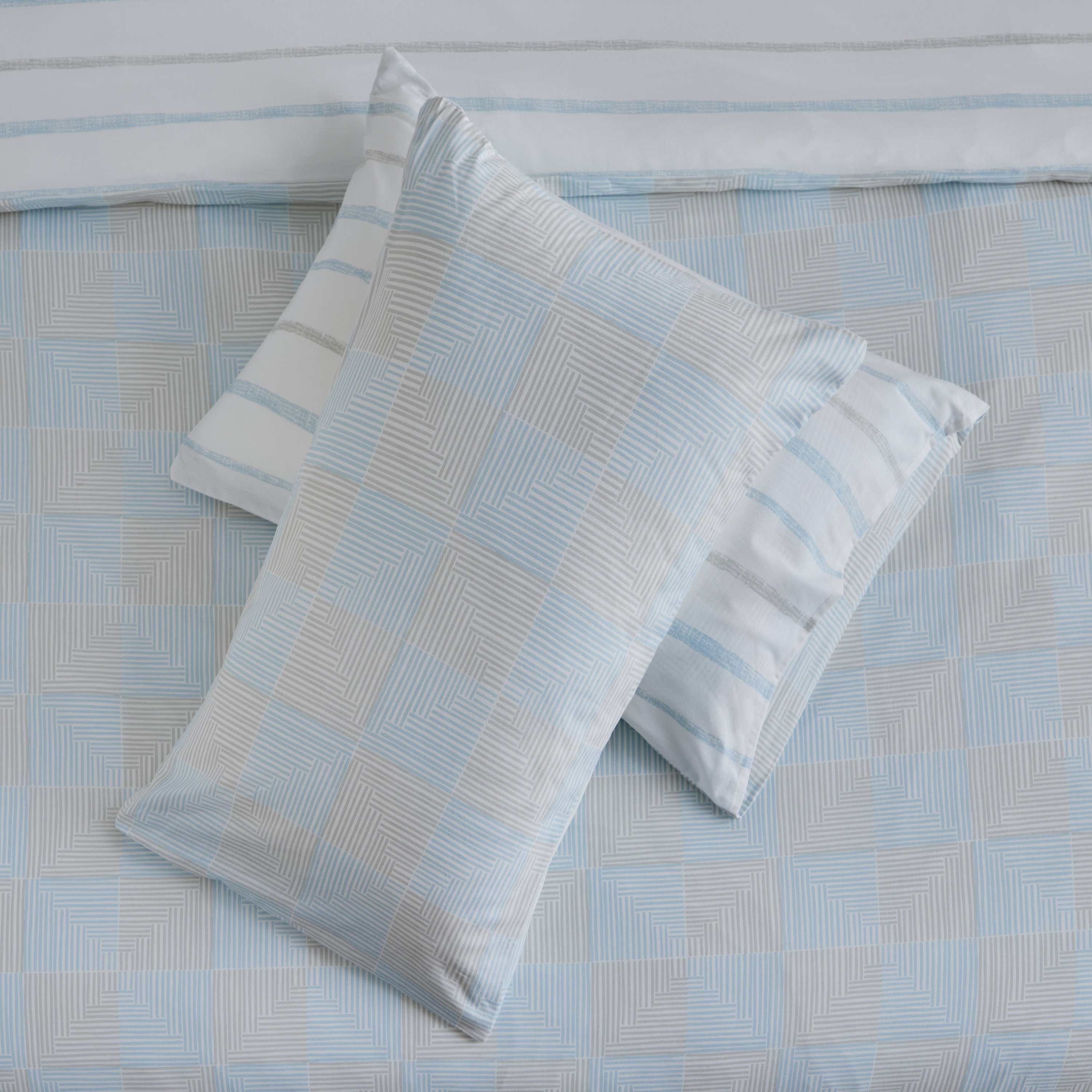 طقم غطاء لحاف مبطّن كينج قطن بطبعات 3 قطع جاسون من أورورا - 220x220 سم-hbxhomeware-hbxbedroom-image-6