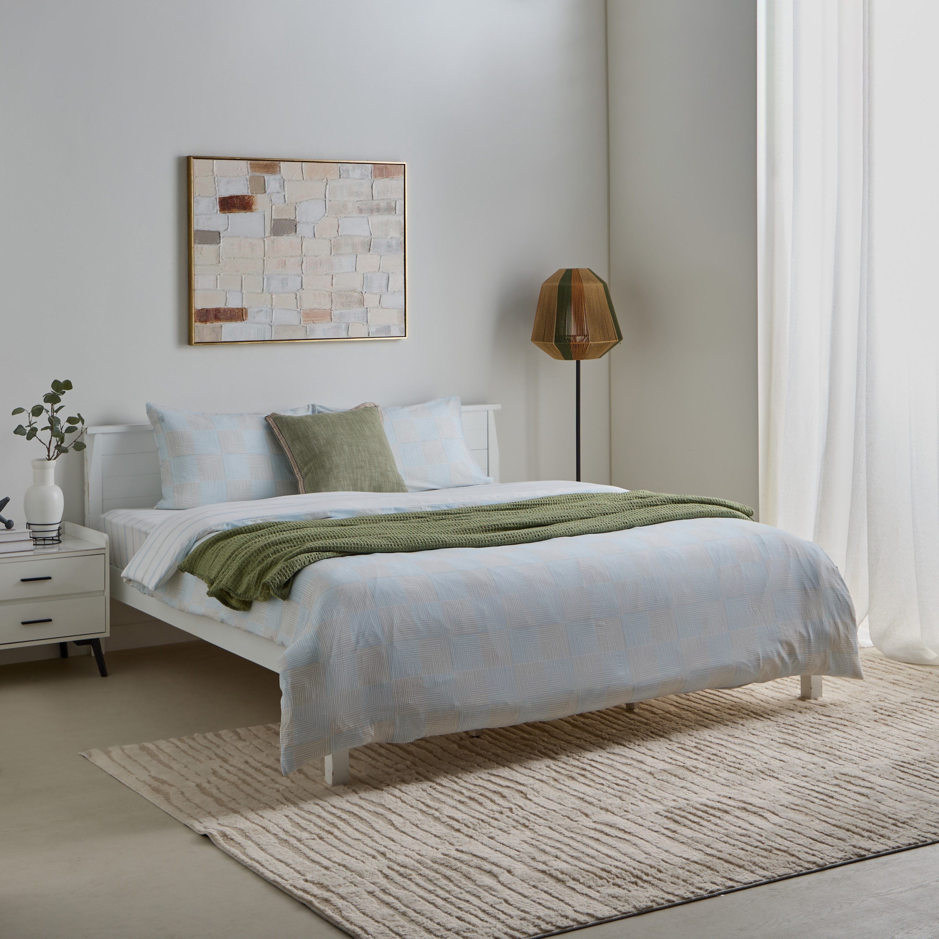 طقم غطاء لحاف مبطّن كينج قطن بطبعات 3 قطع جاسون من أورورا - 220x220 سم-hbxhomeware-hbxbedroom-image-9