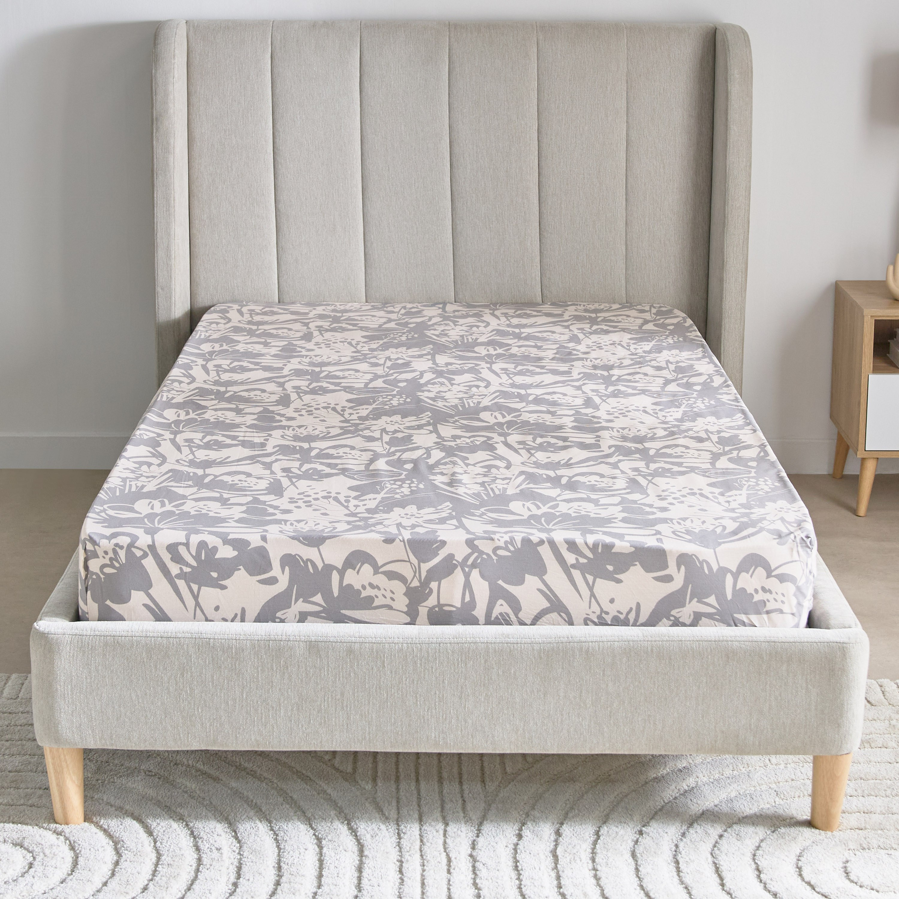 Aurora Heya Printed Cotton Single Fitted Sheet - 90x200+33 cm-hbxhomeware-hbxkidsandyouth-image-3