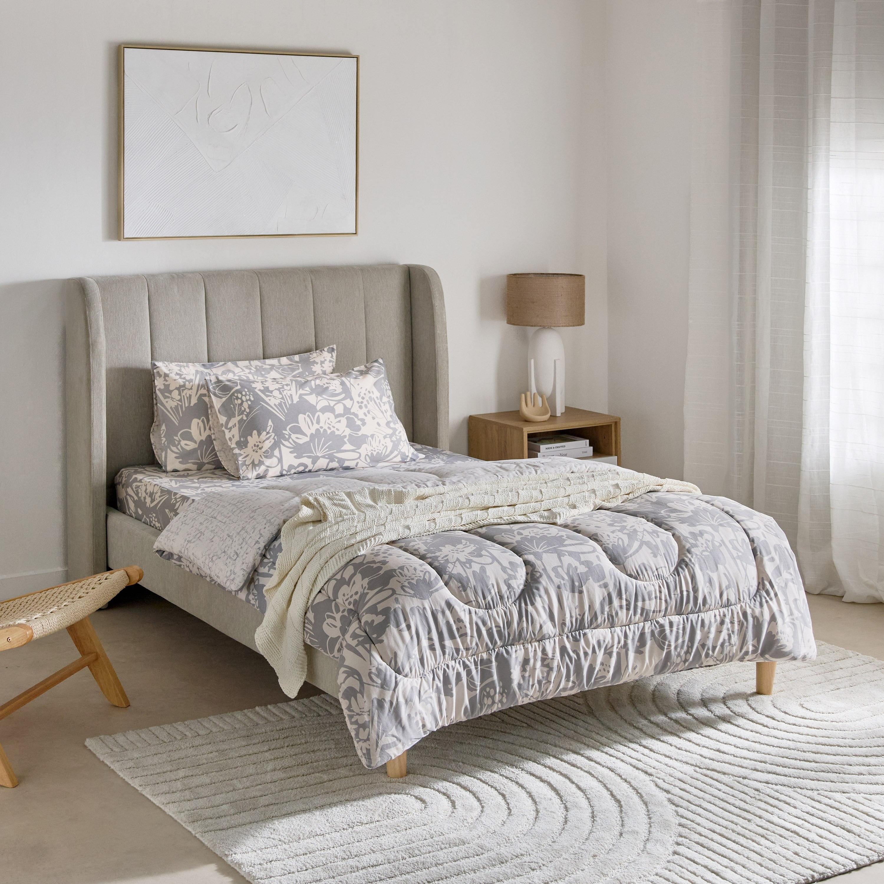 Aurora Heya Printed Cotton Single Fitted Sheet - 90x200+33 cm-hbxhomeware-hbxkidsandyouth-image-7