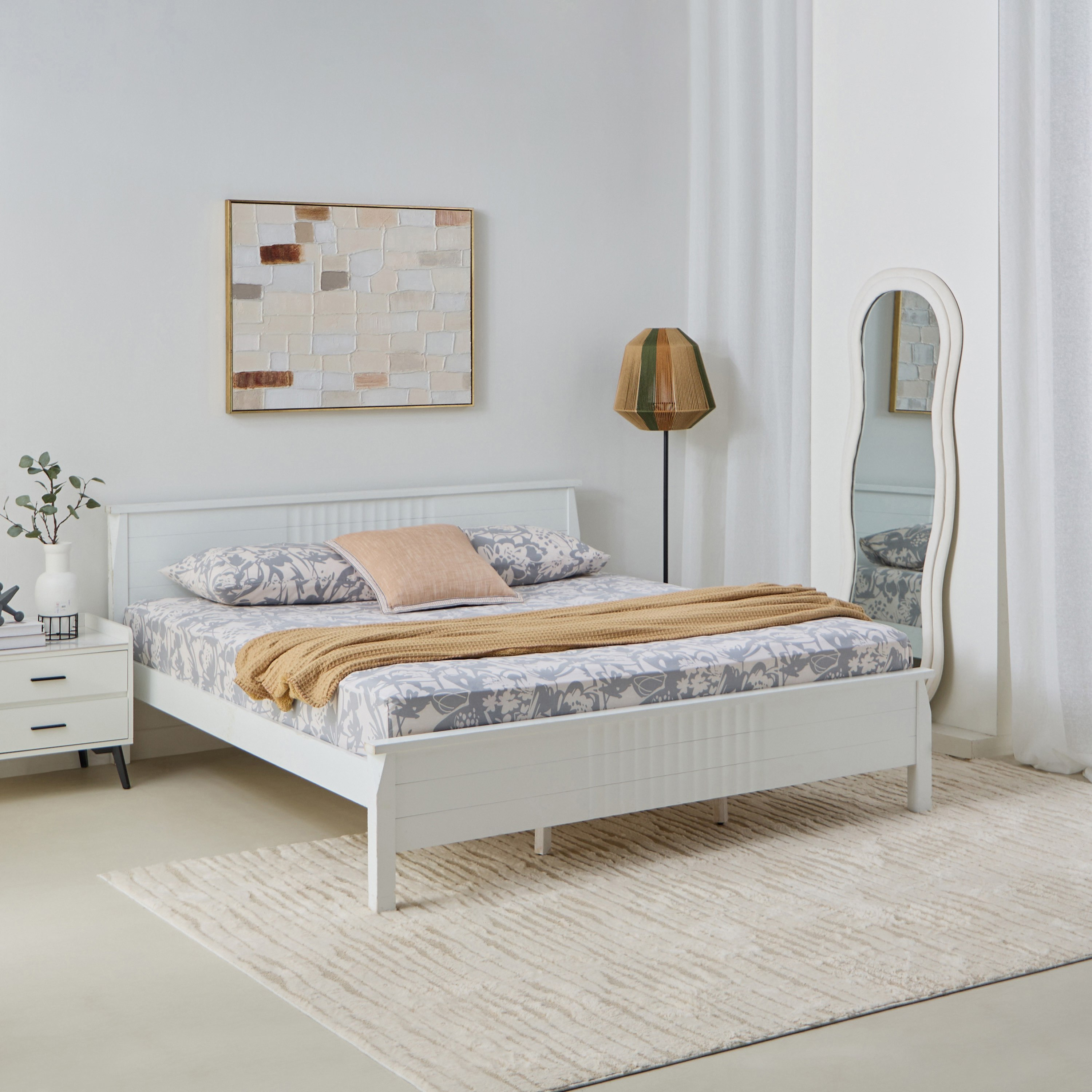 Aurora Heya Printed Cotton Queen Fitted Sheet - 150x200+33 cm-hbxhomeware-hbxbedroom-image-8