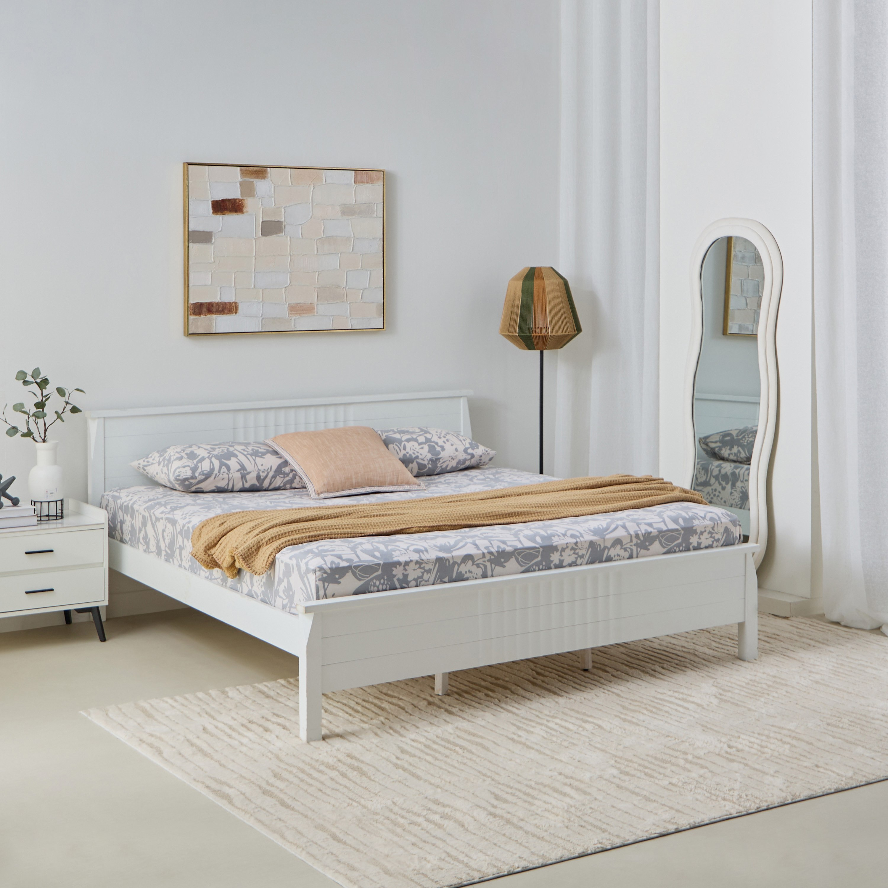 Aurora Heya Printed Cotton Olympic Queen Fitted Sheet - 160x200+33 cm-hbxhomeware-hbxbedroom-image-7