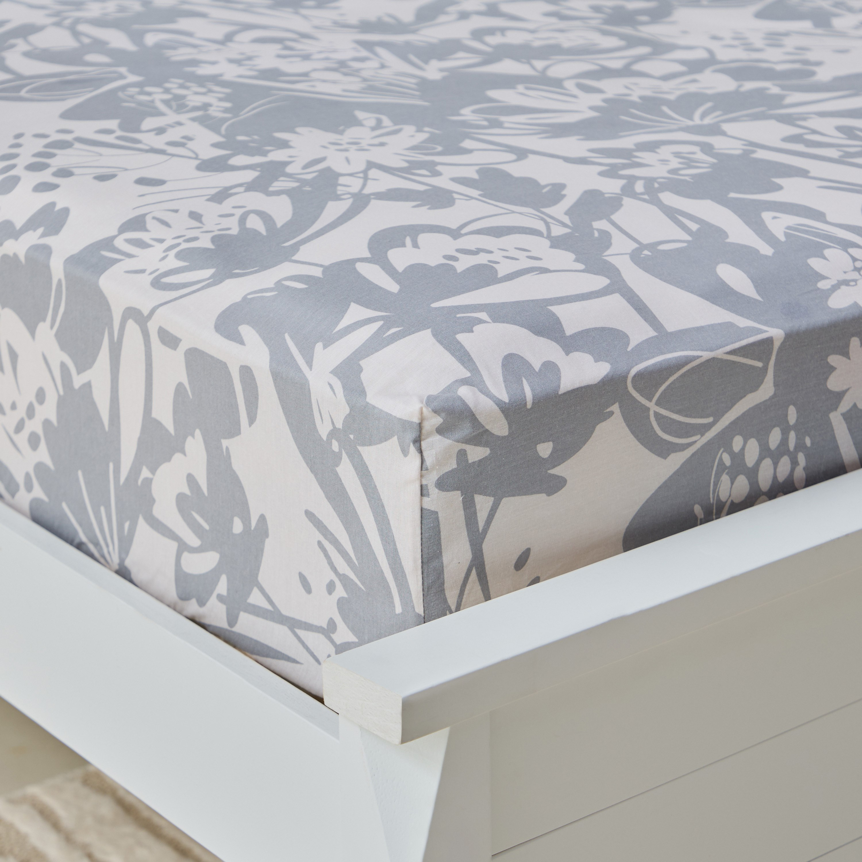 Aurora Heya Printed Cotton King Fitted Sheet - 180x200+33 cm-hbxhomeware-bedding-fittedsheets-image-4