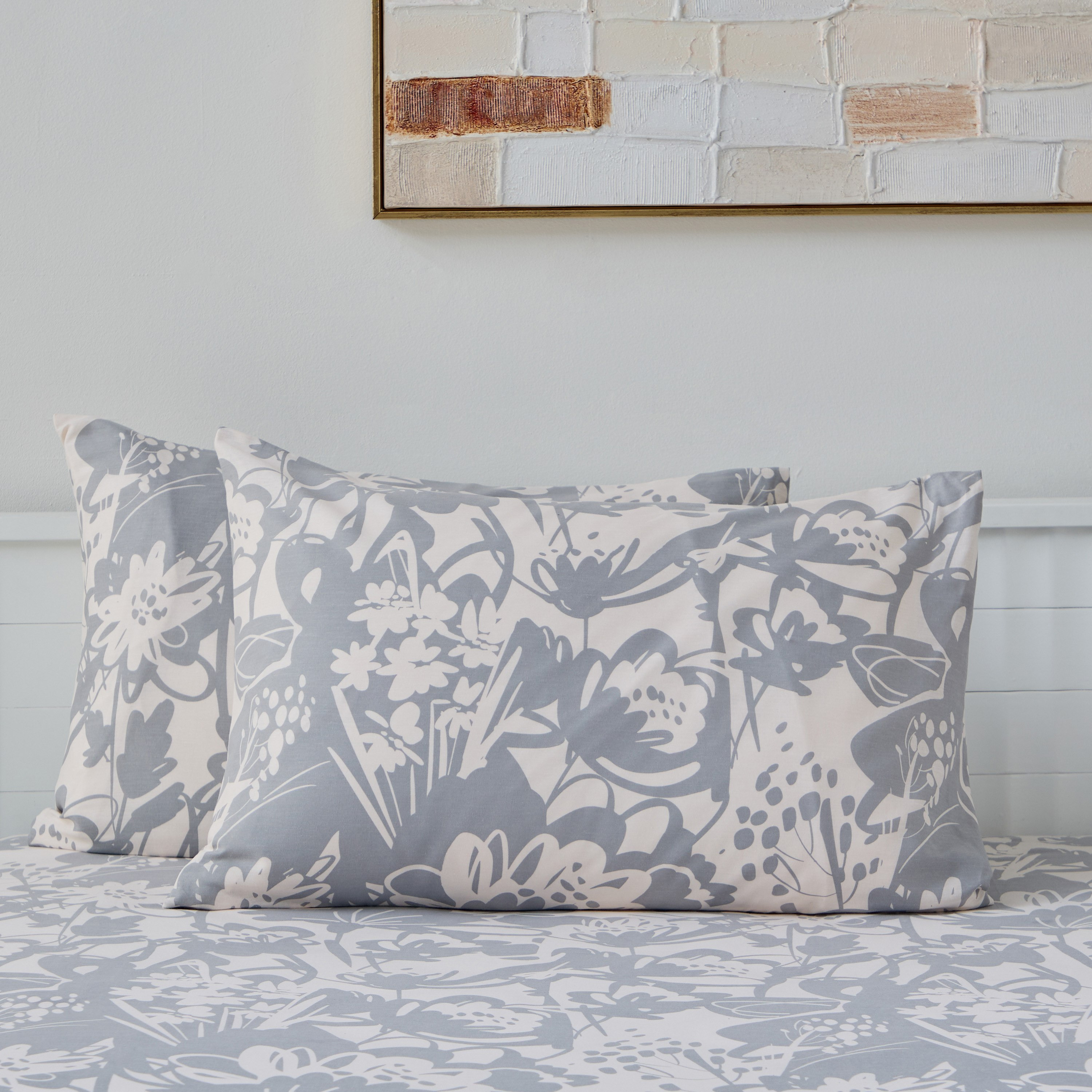 Aurora Heya 2-Piece Printed Cotton Pillow Cover Set - 50x75 cm-hbxhomeware-hbxkidsandyouth-image-2