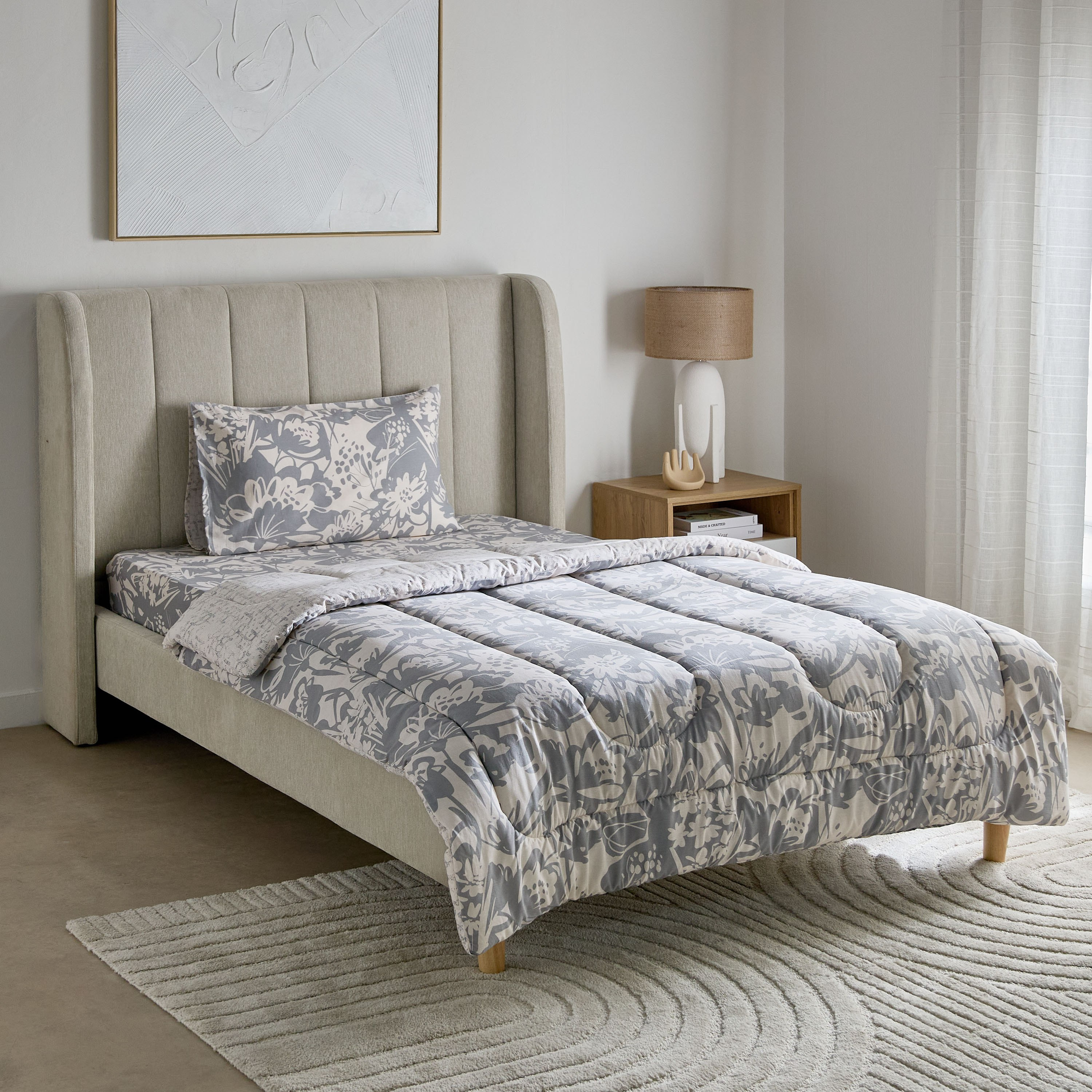 طقم لحاف فردي قطن بطبعات قطعتين هيا من أورورا - 135x220 سم-hbxhomeware-hbxkidsandyouth-image-2