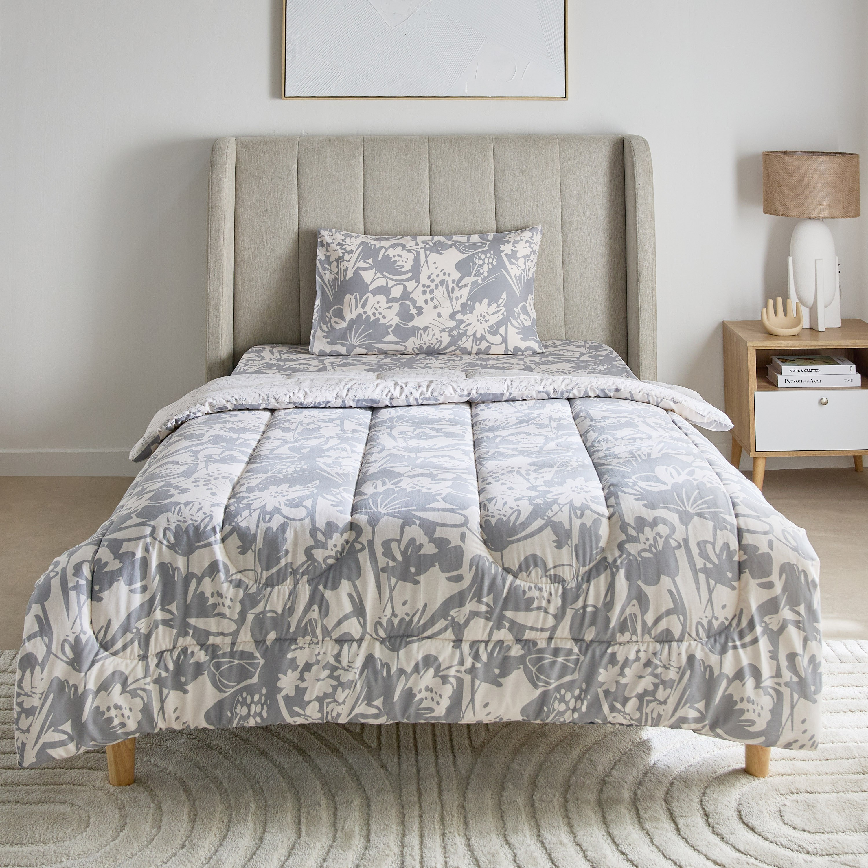 طقم لحاف فردي قطن بطبعات قطعتين هيا من أورورا - 135x220 سم-hbxhomeware-hbxkidsandyouth-image-3