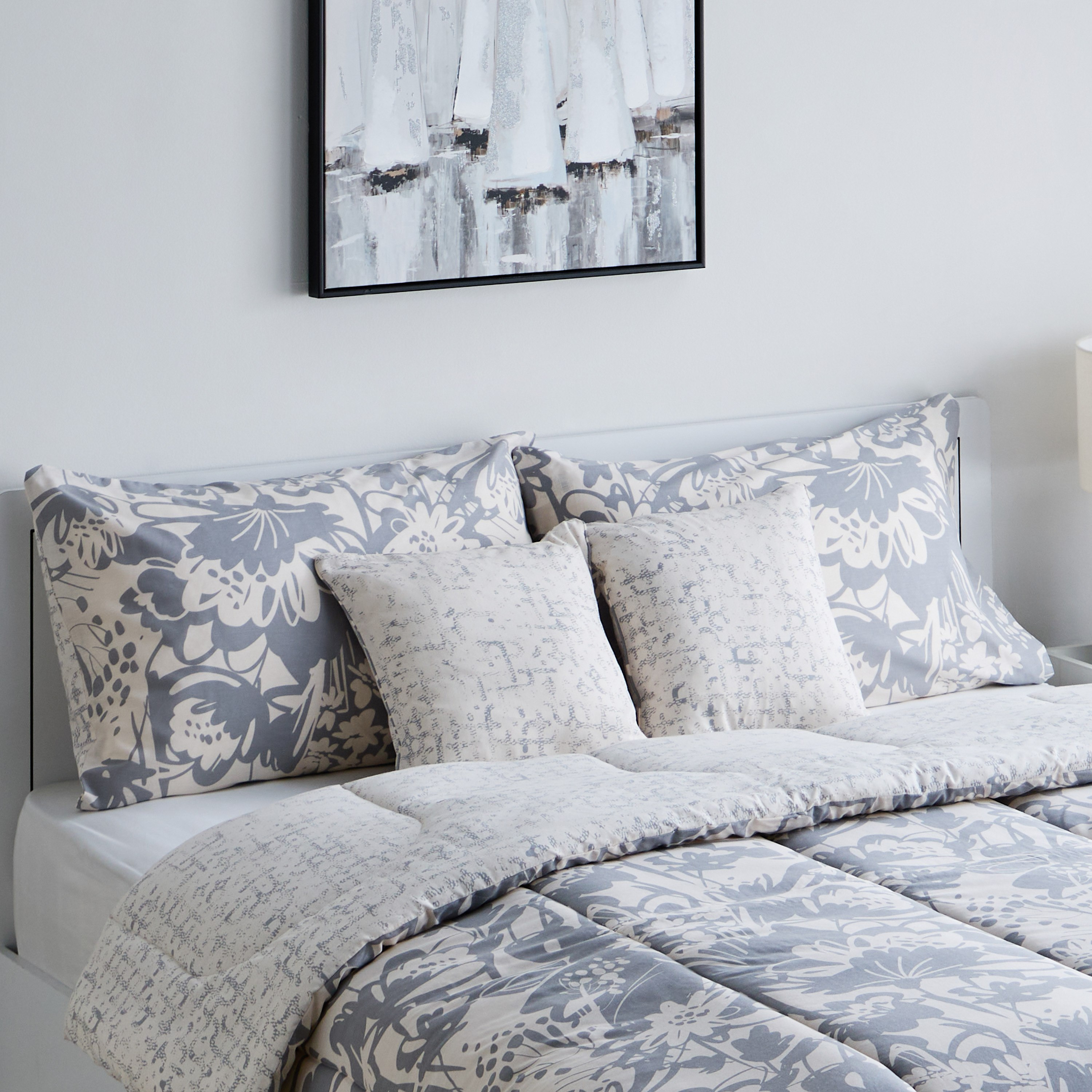Aurora Heya 5-Piece Printed Cotton Queen Comforter Set - 200x240 cm-hbxhomeware-hbxbedroom-image-1