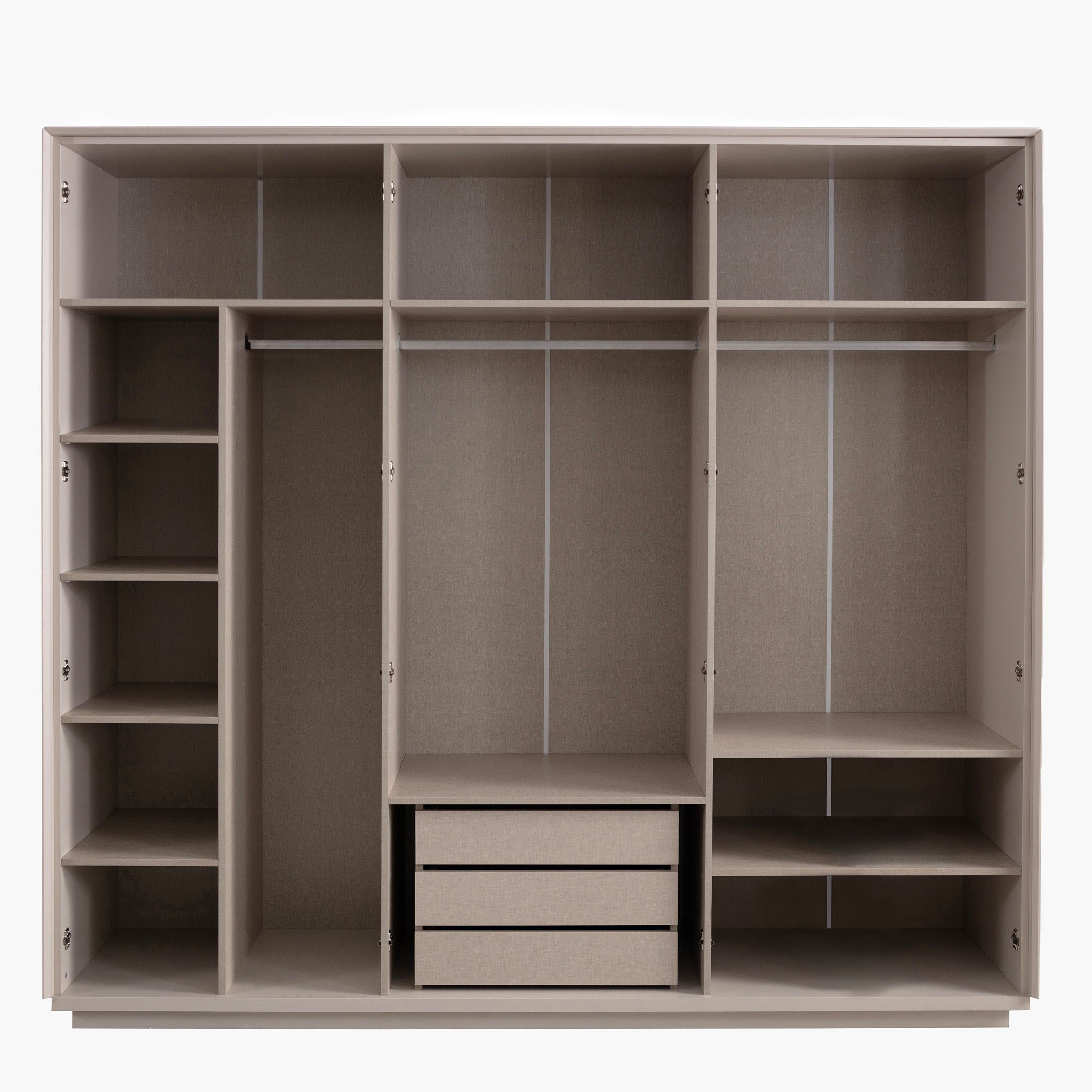 Estela 6-Door Wardrobe with 3 Drawers-hbxfurniture-wardrobes-image-3