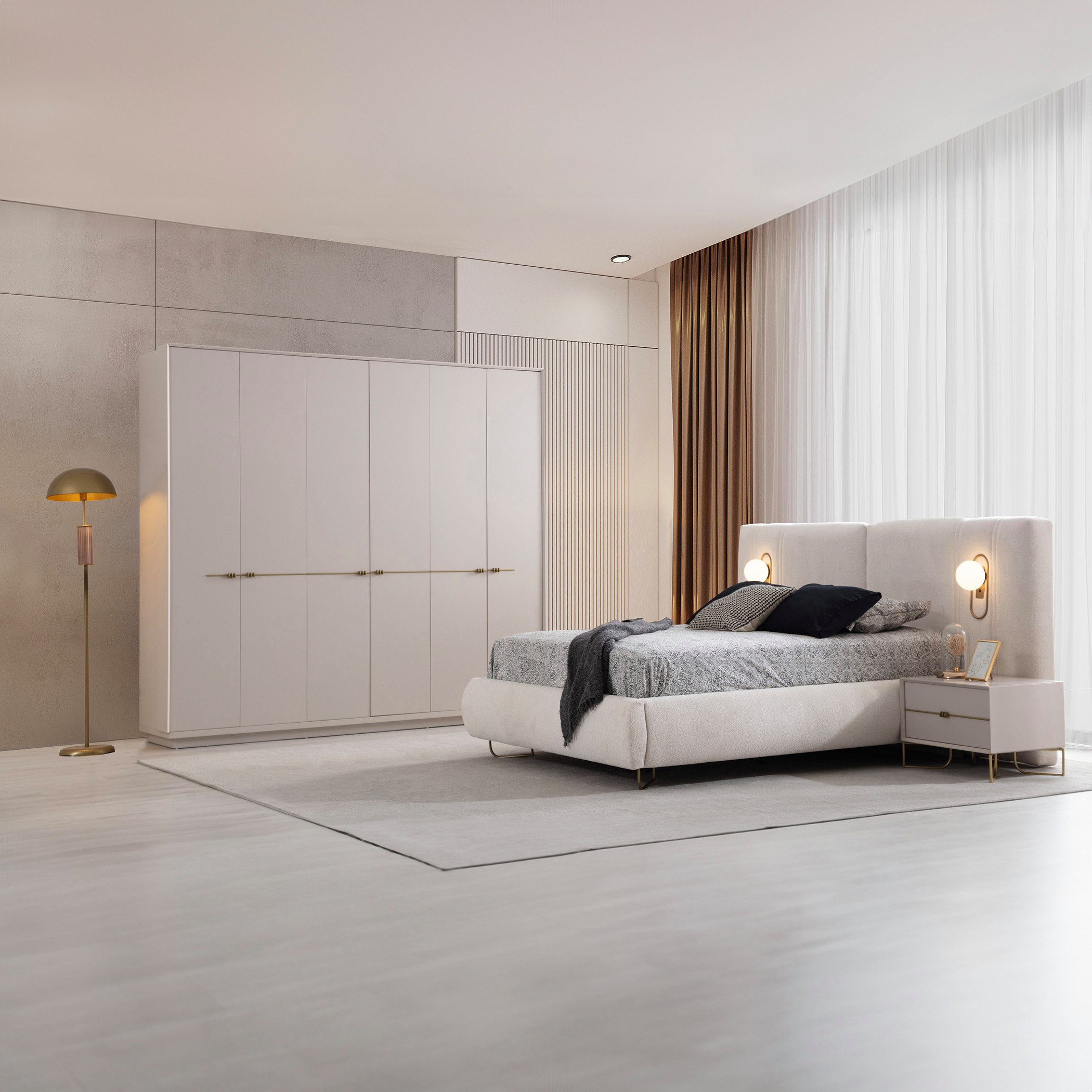 Estela 6-Door Wardrobe with 3 Drawers-hbxfurniture-wardrobes-image-8