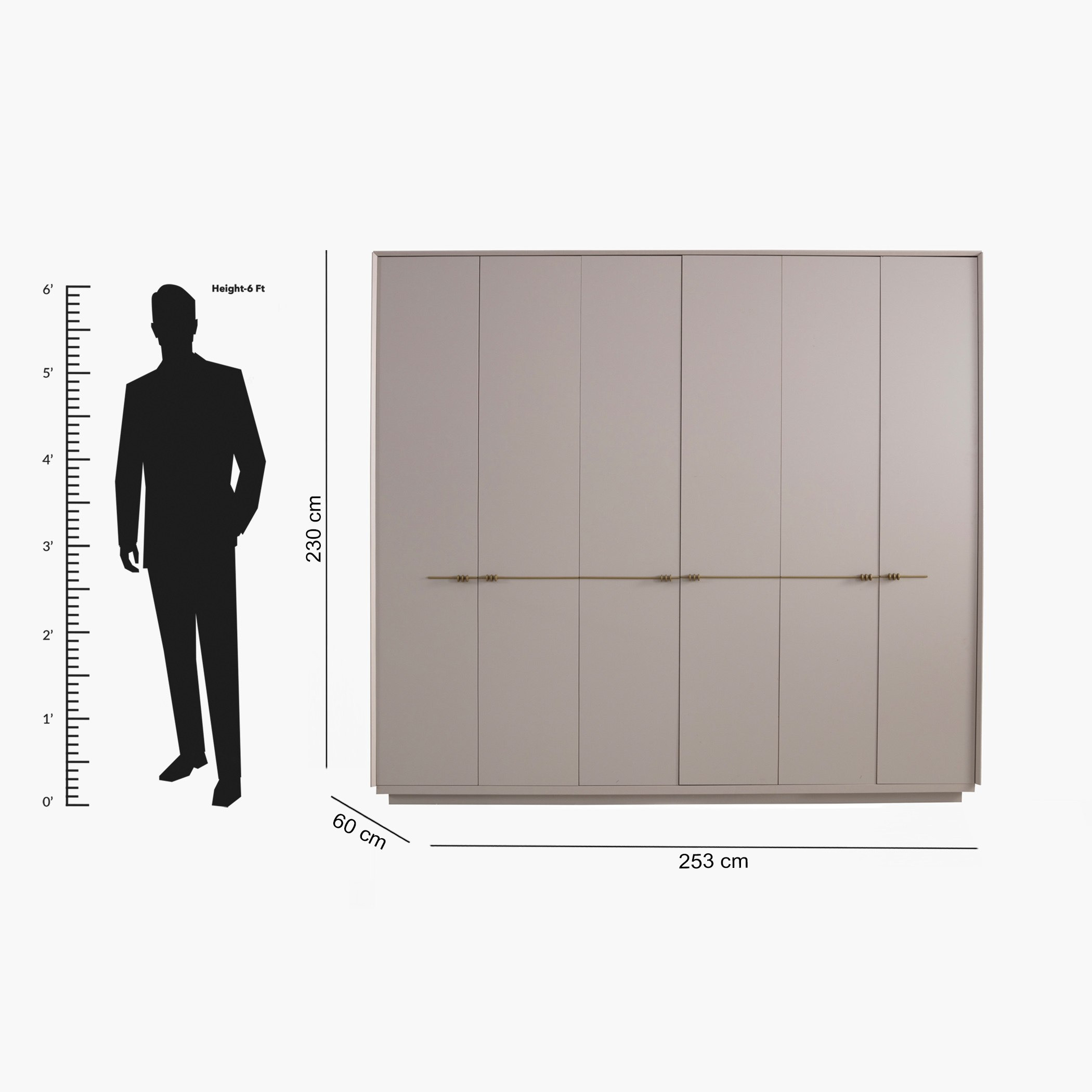 Estela 6-Door Wardrobe with 3 Drawers-hbxfurniture-wardrobes-image-9