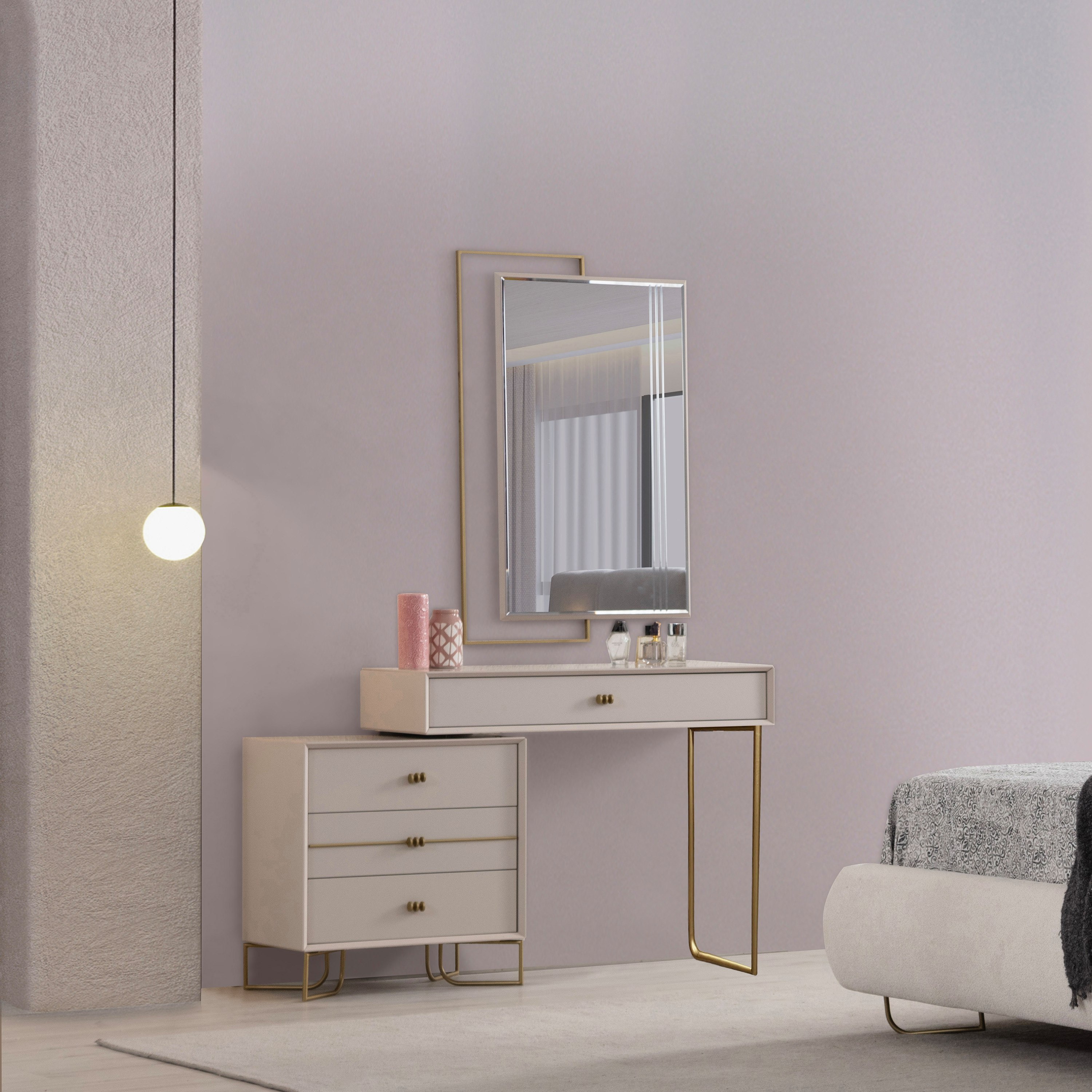 طقم غرفة نوم كينج 5 قطع منجدة مع سرير تخزين هيدروليكي من إستيلا - 180x200 سم-hbxbedroom-bedsandbedsets-bedroomsets-king-image-8