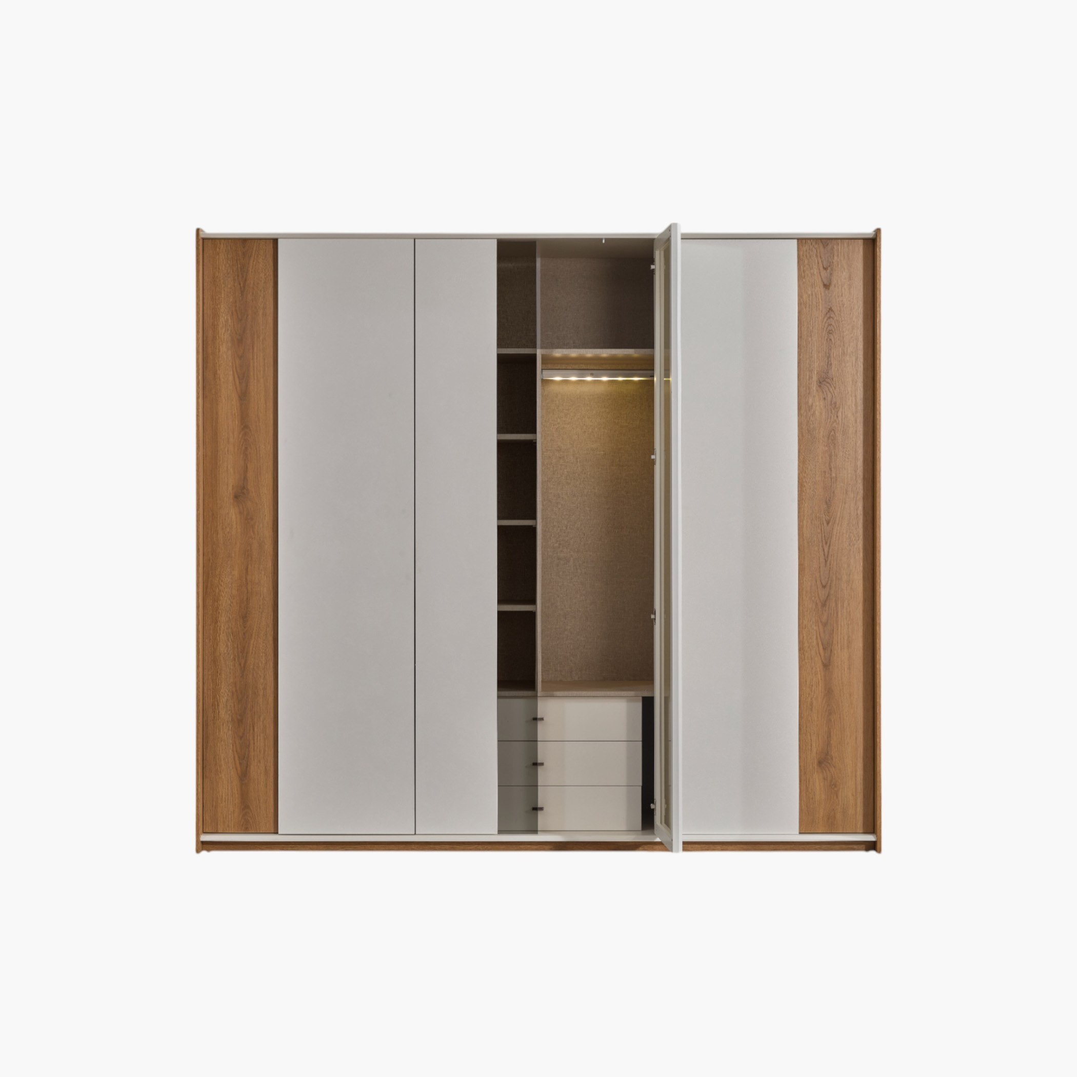 خزانة ملابس بـ6 أبواب و3 أدراج ومرآة من كابريس-hbxfurniture-wardrobes-image-2