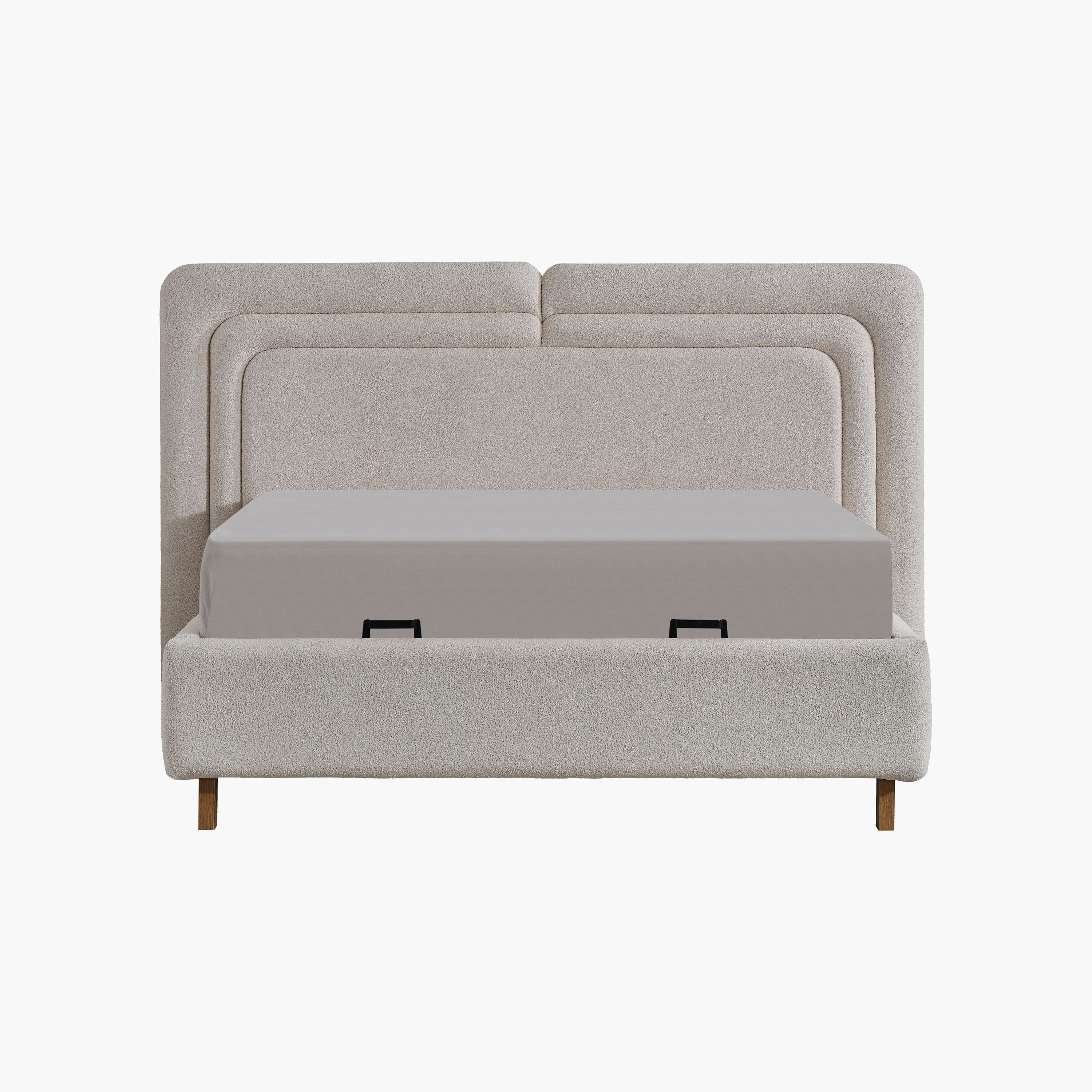 طقم غرفة نوم كينج 5 قطع منجدة مع سرير تخزين هيدروليكي من كابريس - 180x200 سم-hbxbedroom-bedsandbedsets-bedroomsets-king-image-4